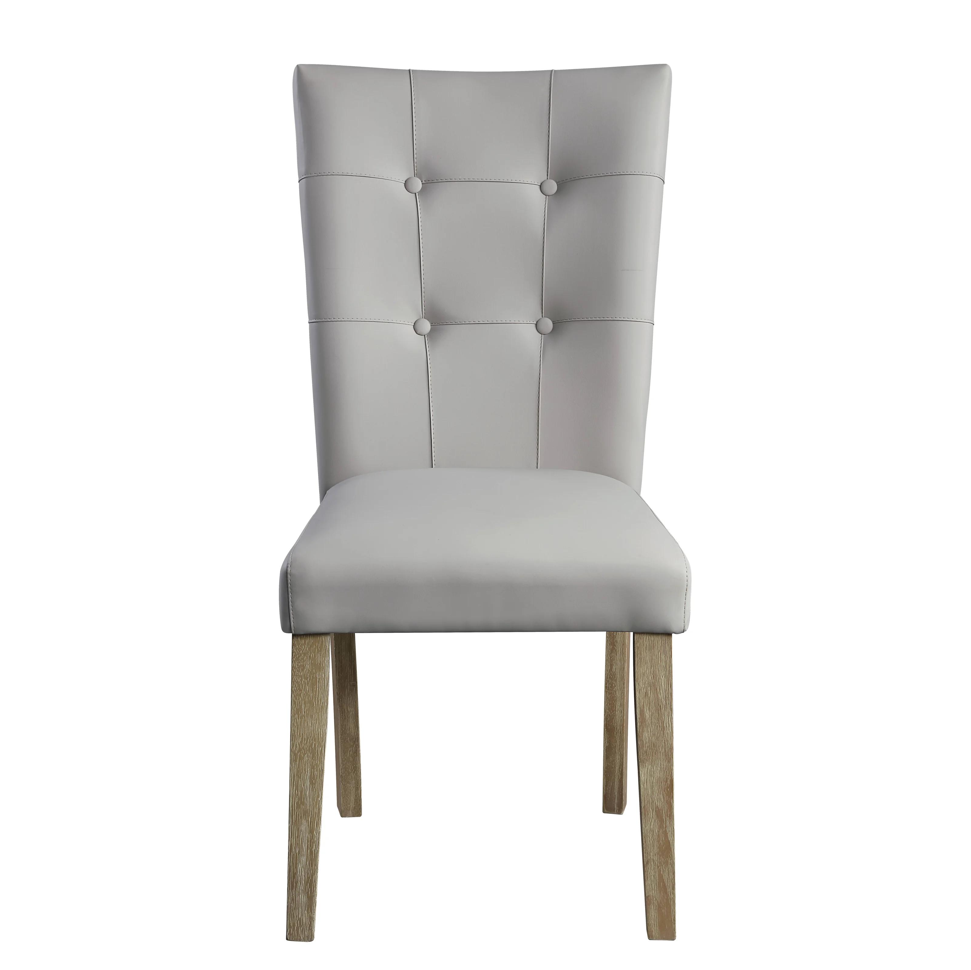 

    
Transitional Gary PU & Oak 2 Dining Chairs by Acme Charnell DN00554-2pcs
