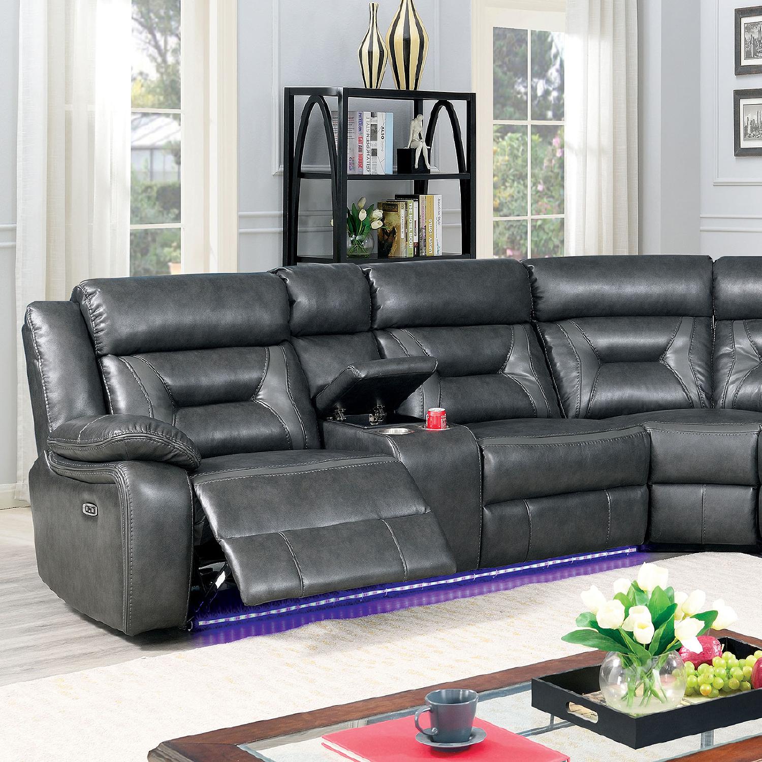 

    
Furniture of America CM6642GY-PM Omeet Power Sectional Gray CM6642GY-PM

