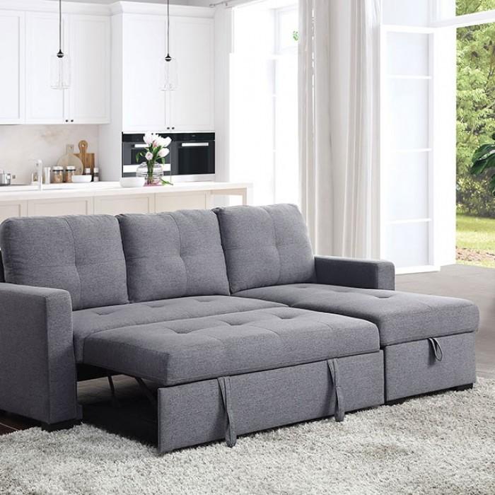 

                    
Furniture of America CM6068GY Polly Sectional Sofa Gray Fabric Purchase 

