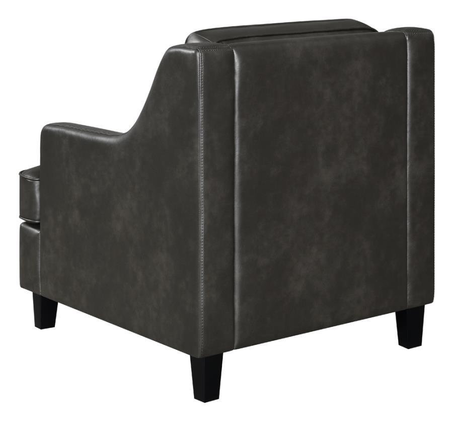 

                    
Coaster 552053 Clayton Arm Chair Gray Leatherette Purchase 
