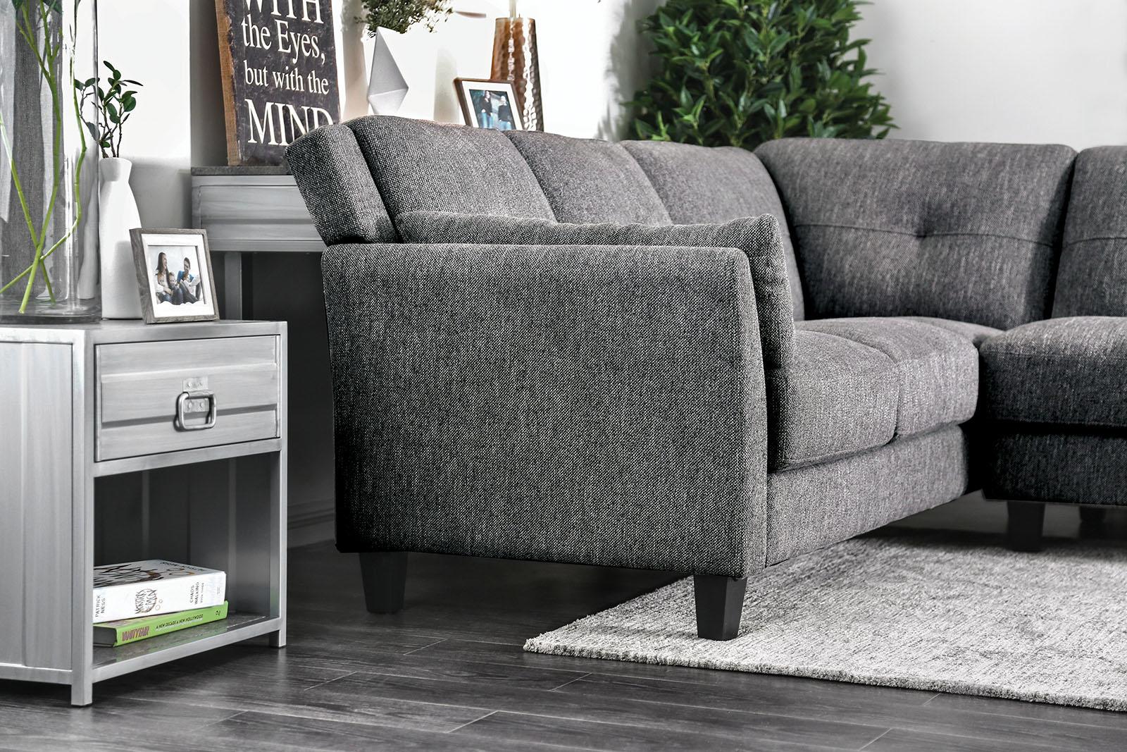 

    
Furniture of America CM6021 Kaleigh Sectional Sofa Gray CM6021
