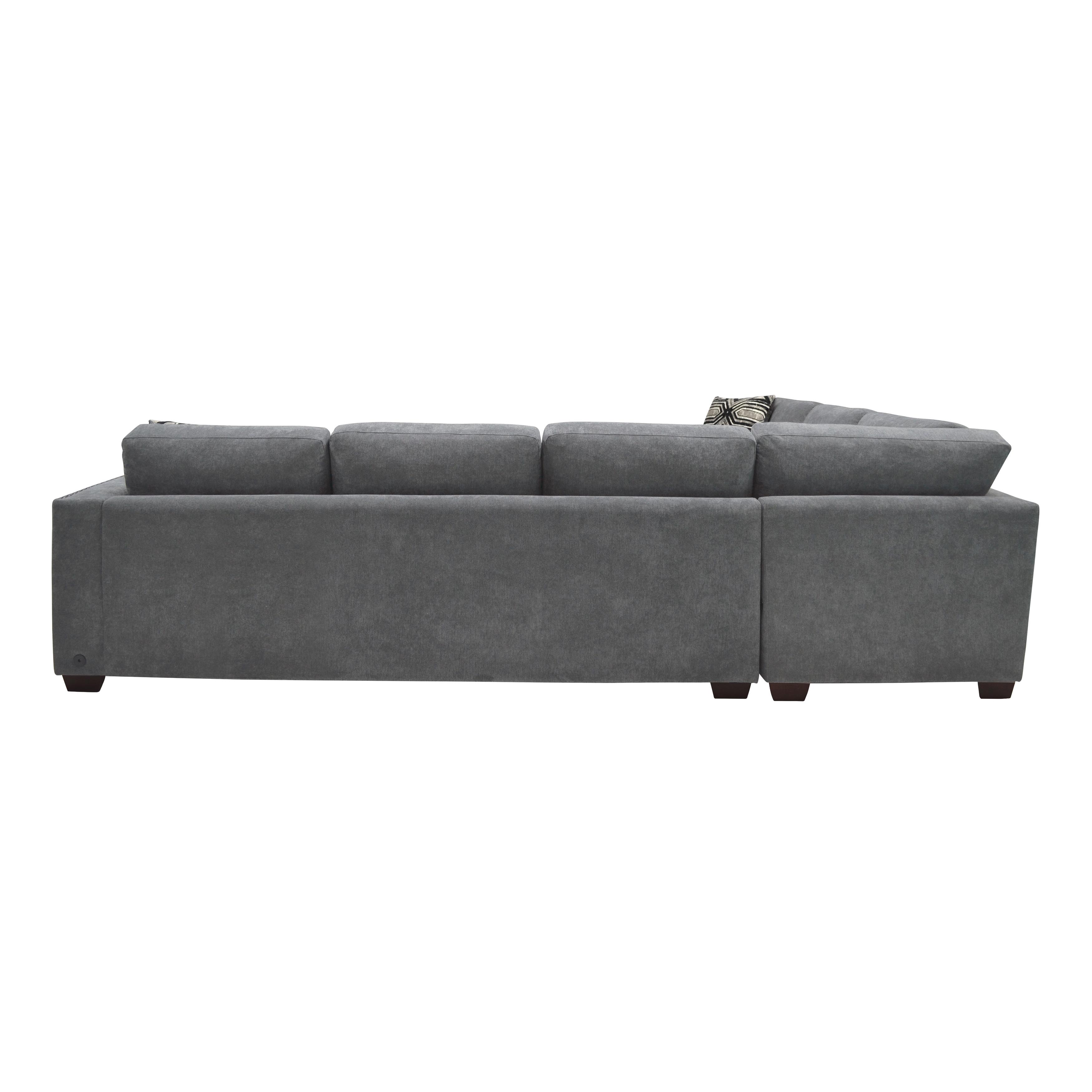 

    
9212GRY*3OT Transitional Gray Textured 2-Piece Sectional w/Ottoman Homelegance 9212GRY*3OT Sidney

