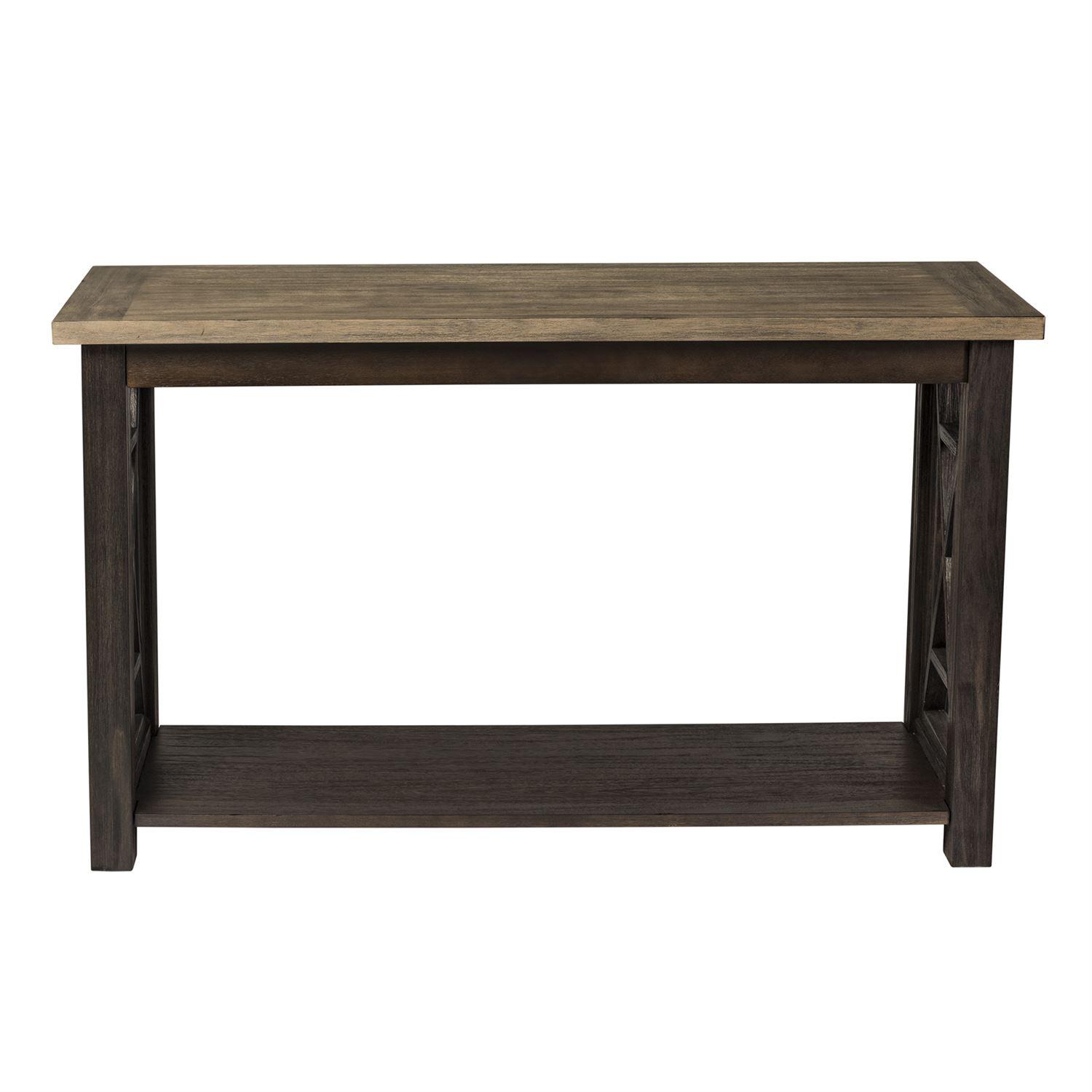 

    
Transitional Gray Wood Console Table Heatherbrook (422-OT) Liberty Furniture
