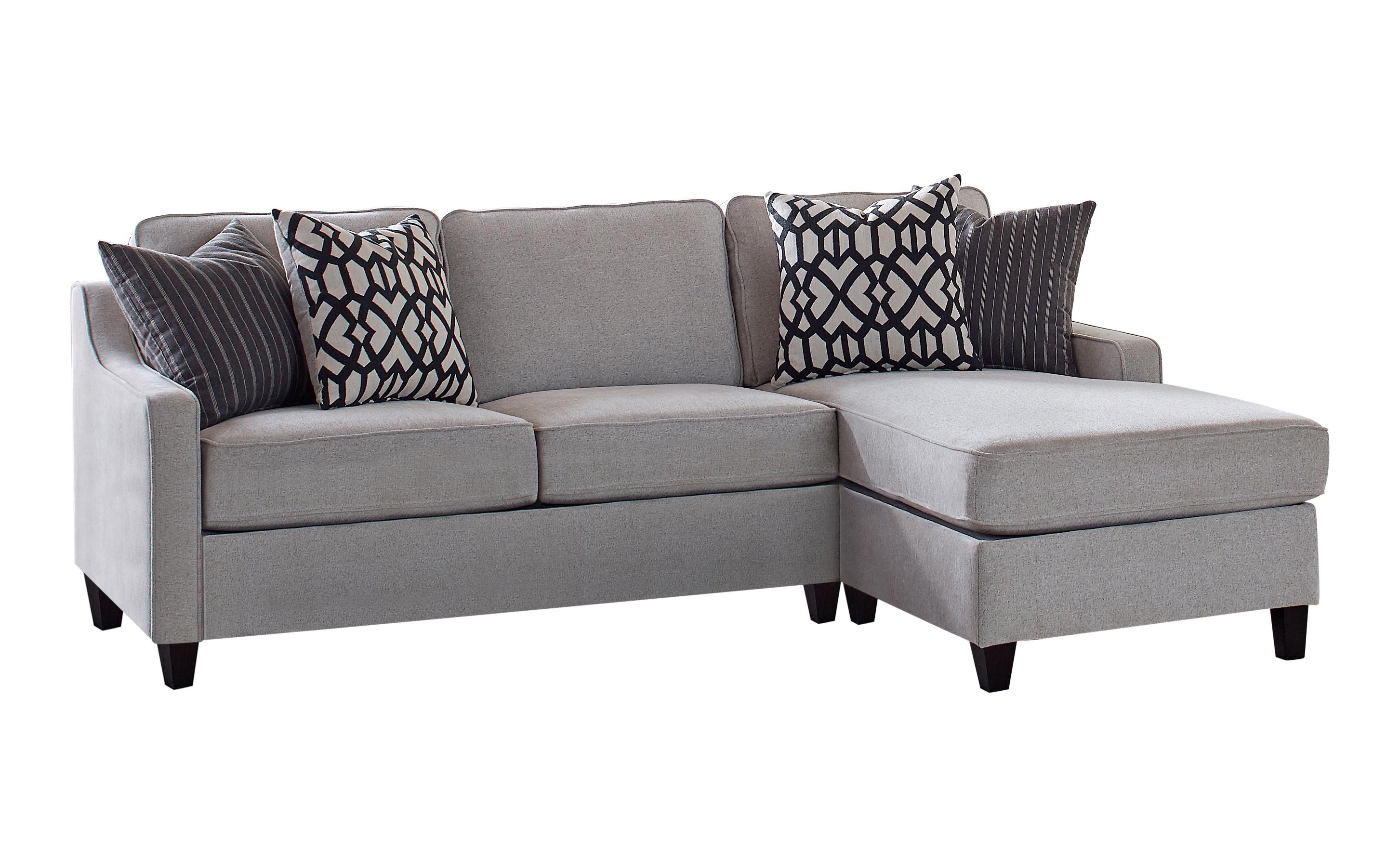 Transitional Sectional 552030 Luanne 552030 in Gray 