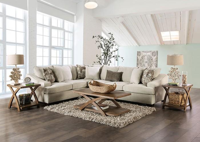 

    
Transitional Ivory Linen-like Fabric Sectional Furniture of America SM5416 Mornington
