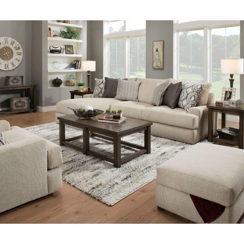 

    
Transitional Latte Chenille L-Shaped Small Sectional Sofa by Acme Vassenia 55815-2pcs
