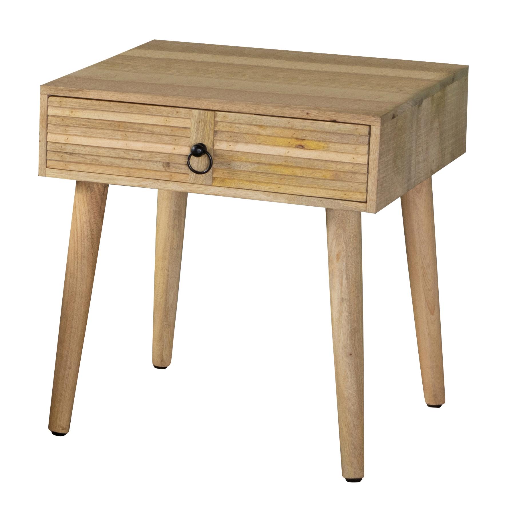 

    
Transitional Natural Solid Mango Wood End Table Coaster 724257
