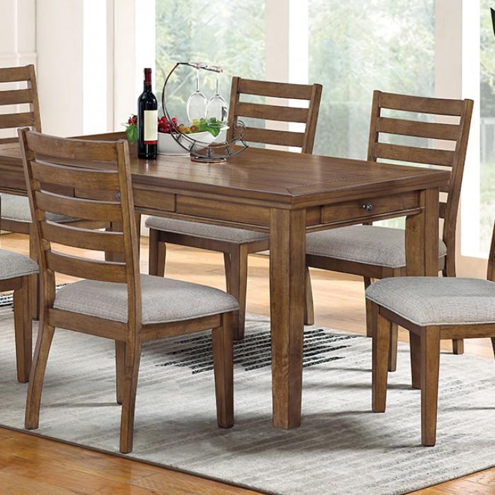 

    
Transitional Walnut/Light Gray Solid Wood Dining Table Furniture of America Rapidview CM3259WN-T

