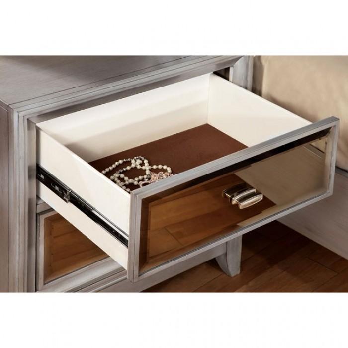 

    
CM7677GY-T-3PCS Furniture of America Platform Bedroom Set
