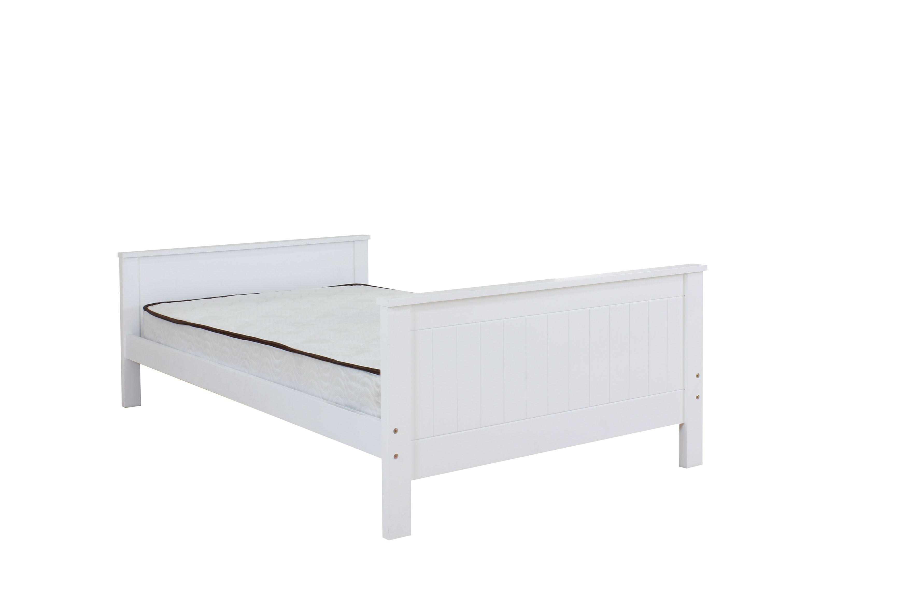 Transitional, Simple Twin Size Bed Willoughby 10978W in White 