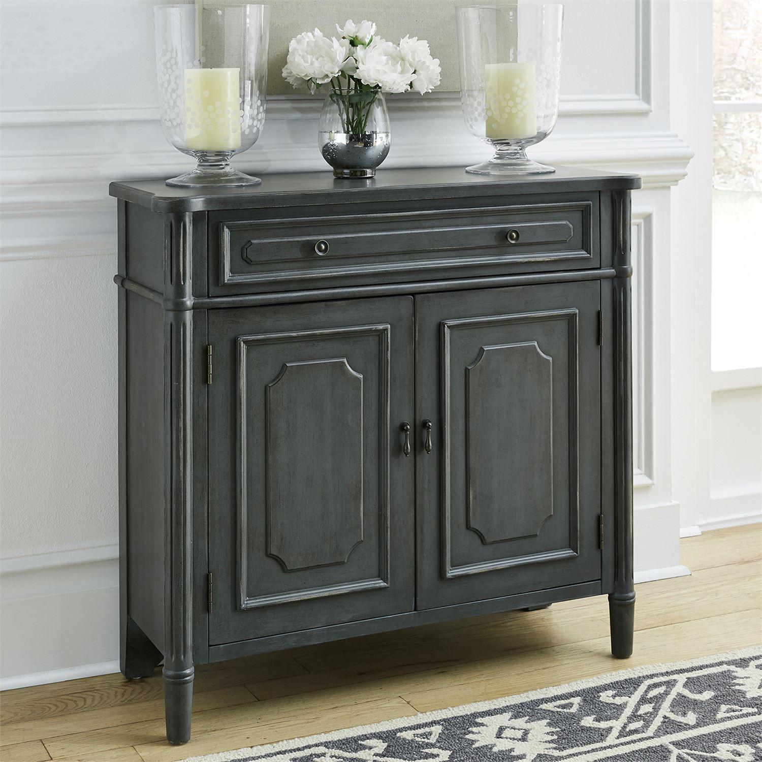 

    
Transitional Gray Wood Accent Cabinet Madison Park (2006-AC) Liberty Furniture
