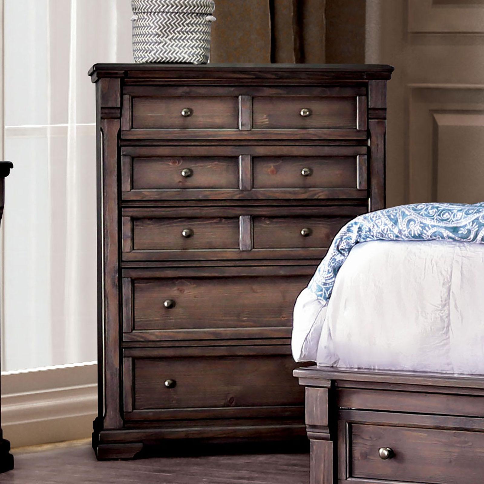 Transitional Bachelor Chest AMADORA CM7533C CM7533C in Brown 