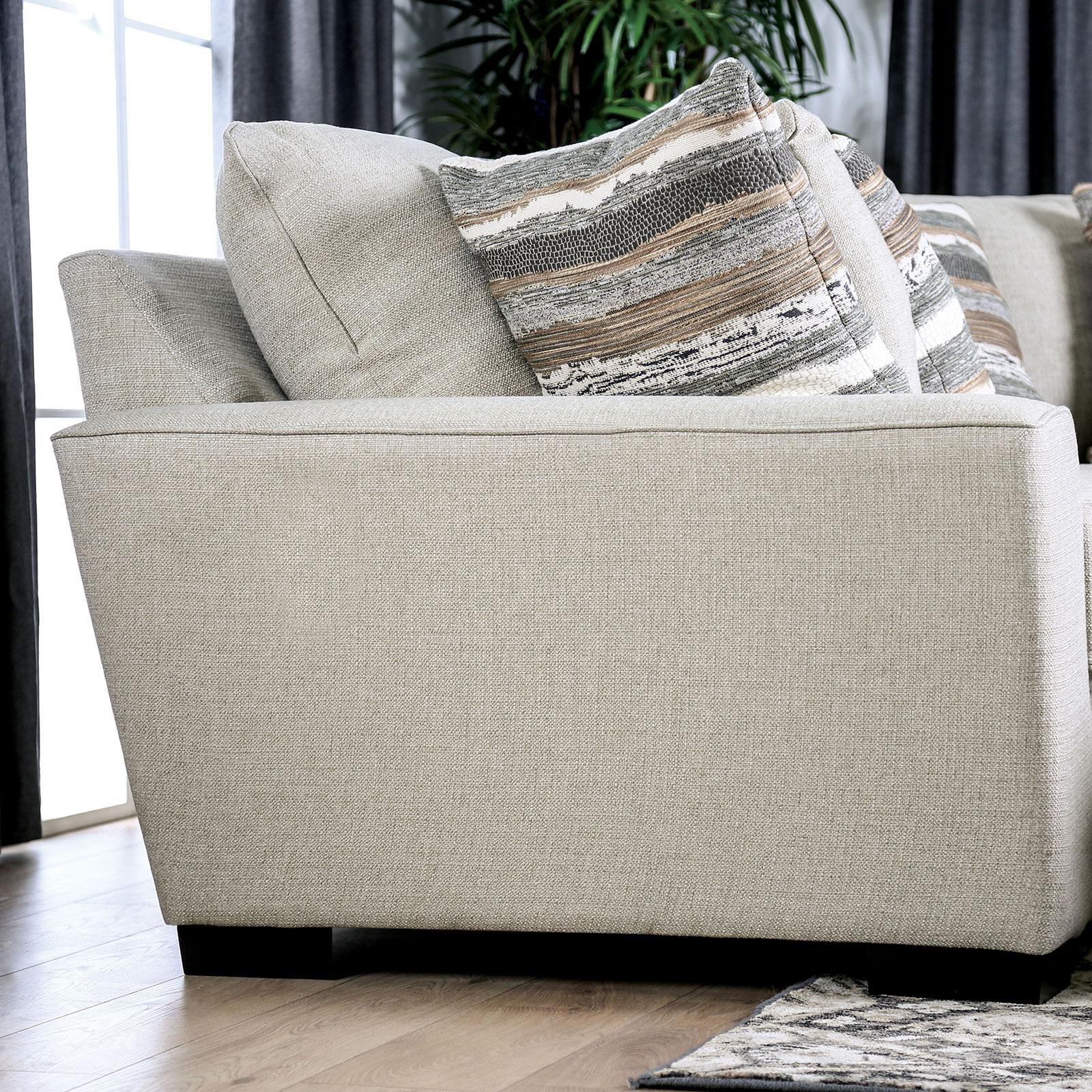 

    
Furniture of America COLSTRIP SM1285 Sectional Sofa Beige SM1285
