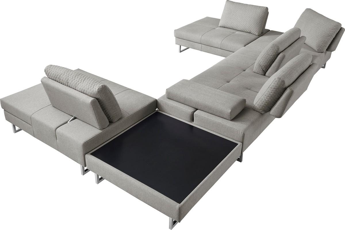 

    
Grey Fabric Sectional Sofa & 2 Coffee Tables 3Pcs VIG Divani Casa Baxter Modern
