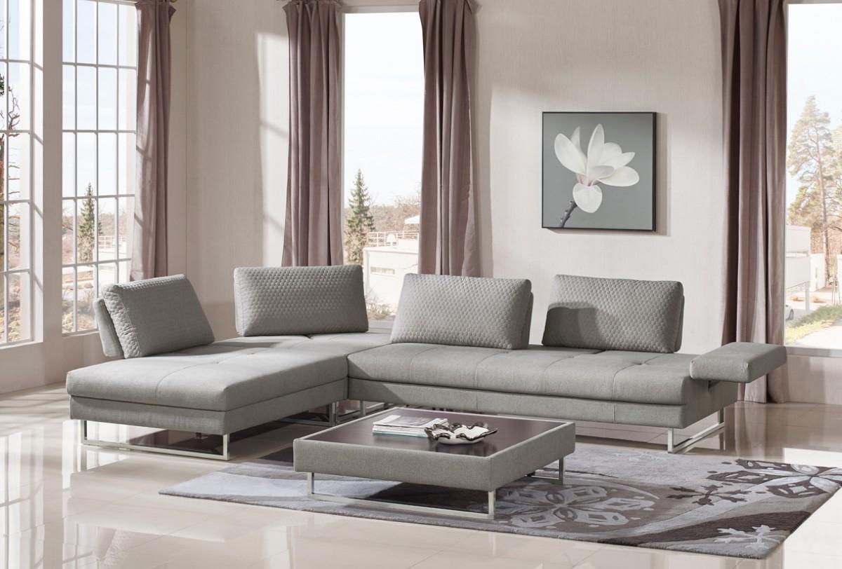 

                    
VIG Furniture Divani Casa Baxter Sectional Sofa Set Light Gray Fabric Purchase 
