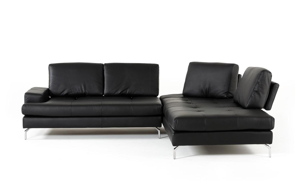 

                    
VIG Furniture Estro Salotti Voyager Sectional Sofa Black Italian Leather Purchase 
