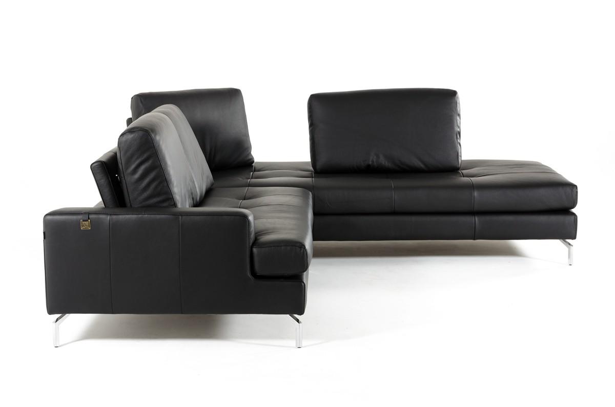 

                    
Buy Black Full Genuine Leather Sectional Sofa RIGHT VIG Estro Salotti Voyager
