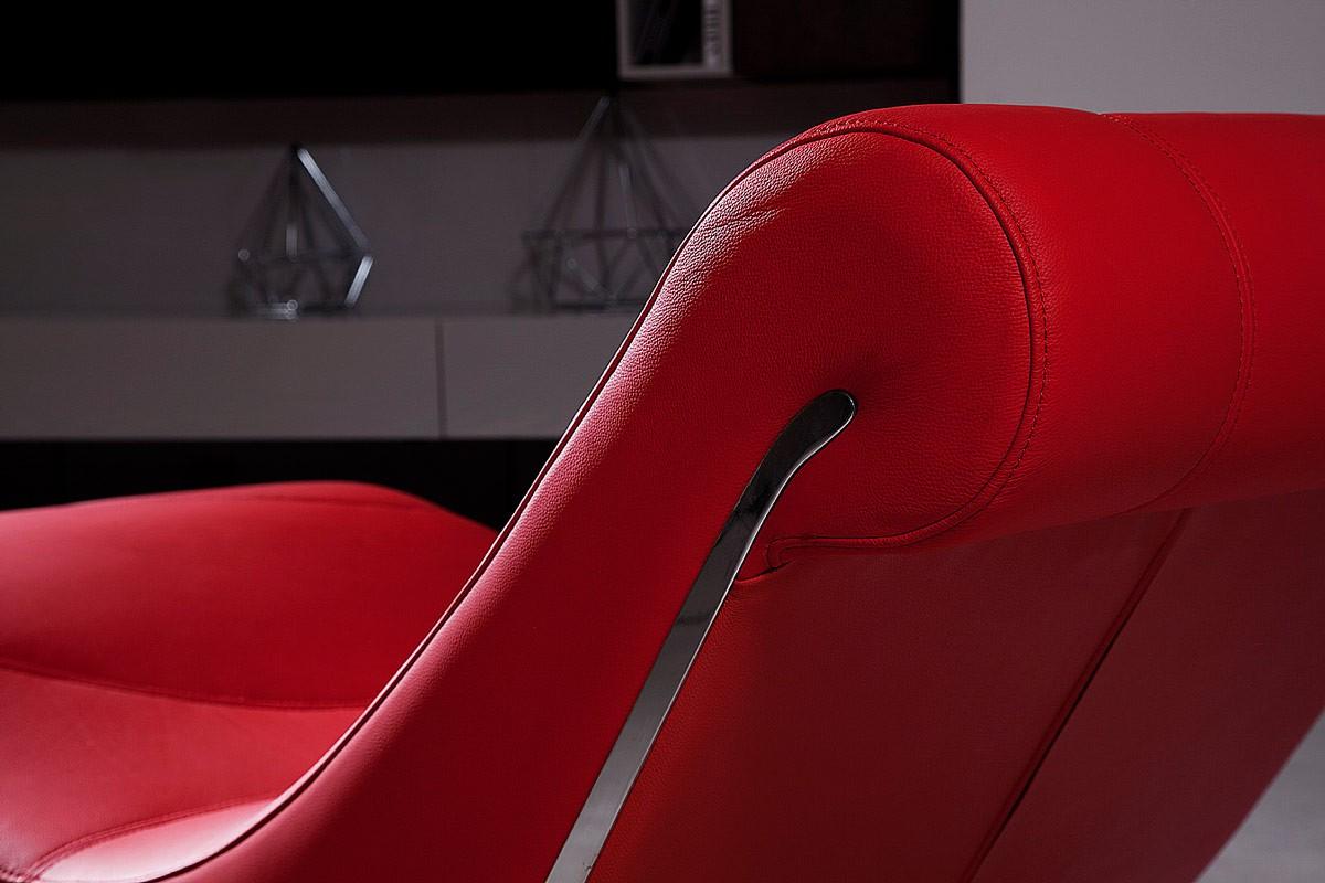 

    
Modern Red Leather Leisure Lounge Chaise VIG Divani Casa Essen
