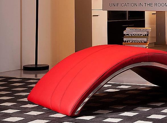 

    
VIG Furniture Divani Casa Essen Chaise Red VGWCESSEN-RED
