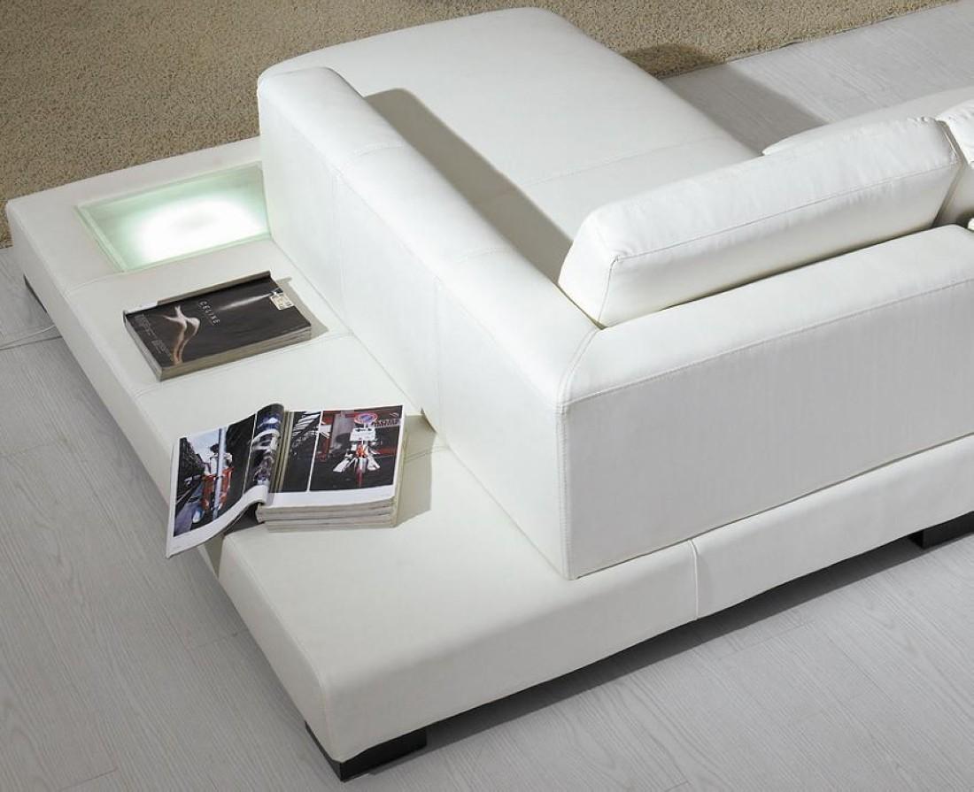 

        
VIG Furniture Divani Casa T35 Sectional Sofa White Real Leather 00840729100953
