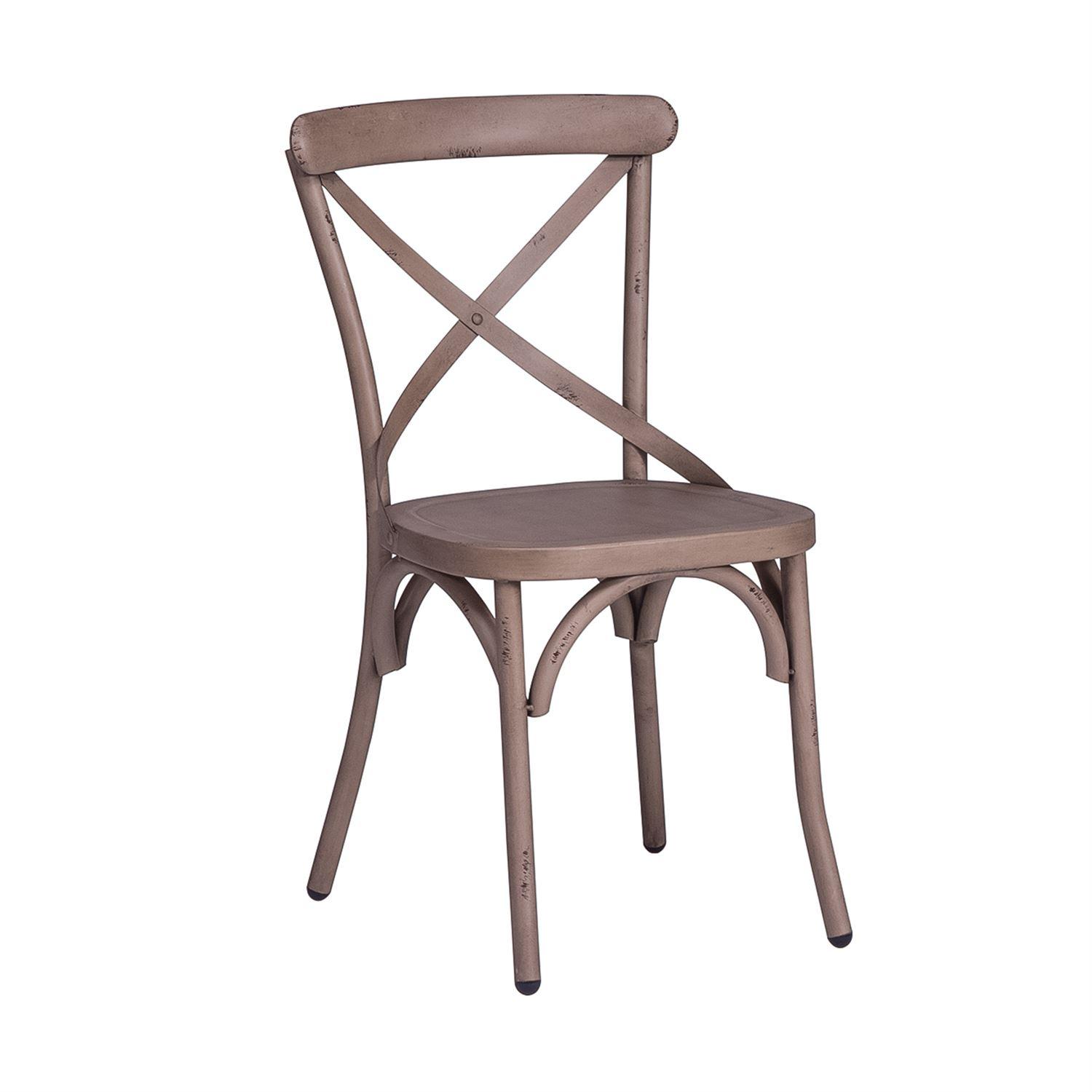 

    
Distressed Metal Finish Cream Dining Side Chairs 2pcs 179-C3005-W Liberty Furniture
