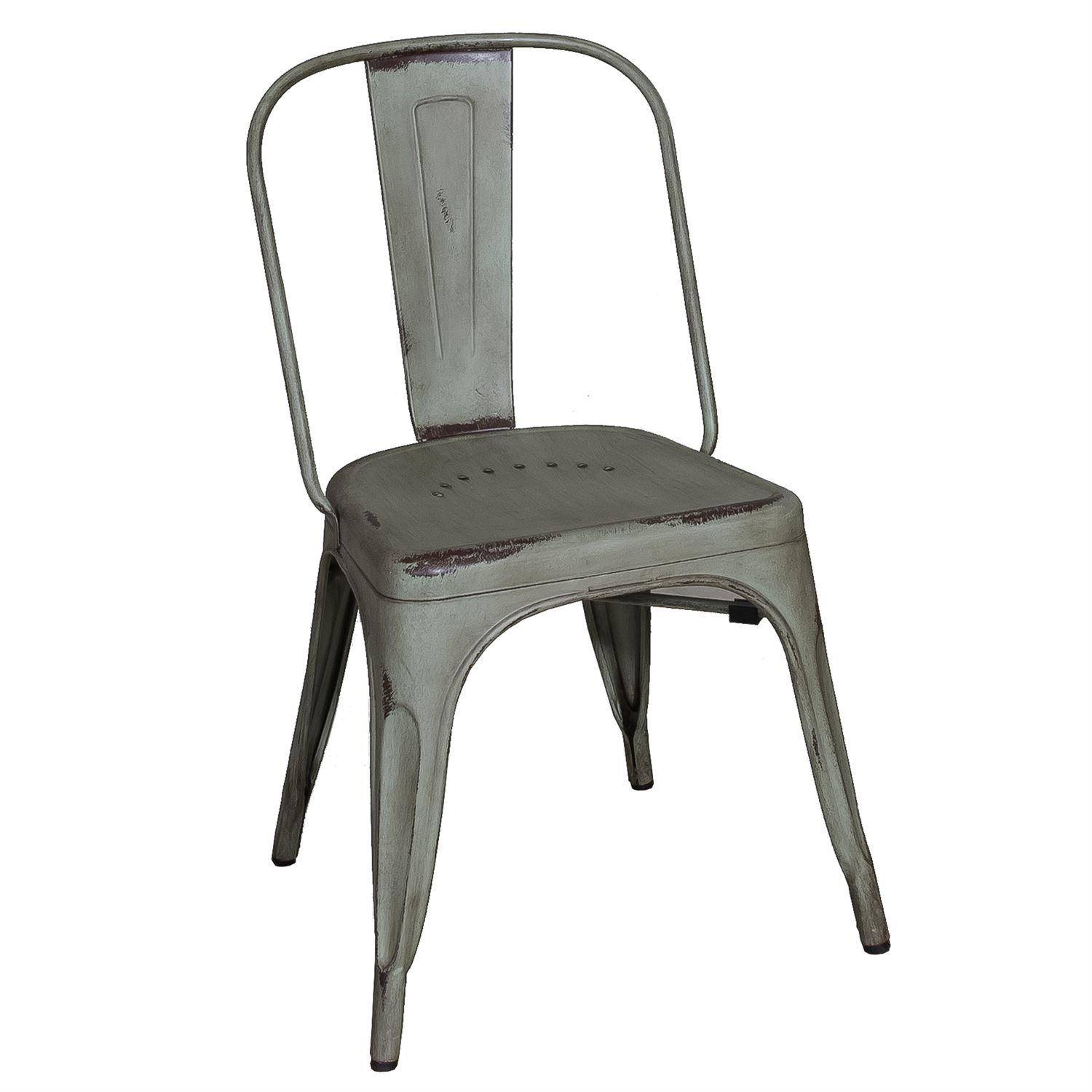 

    
Distressed Metal Finish Green Dining Side Chairs 2pcs 179-C3505-G Liberty Furniture
