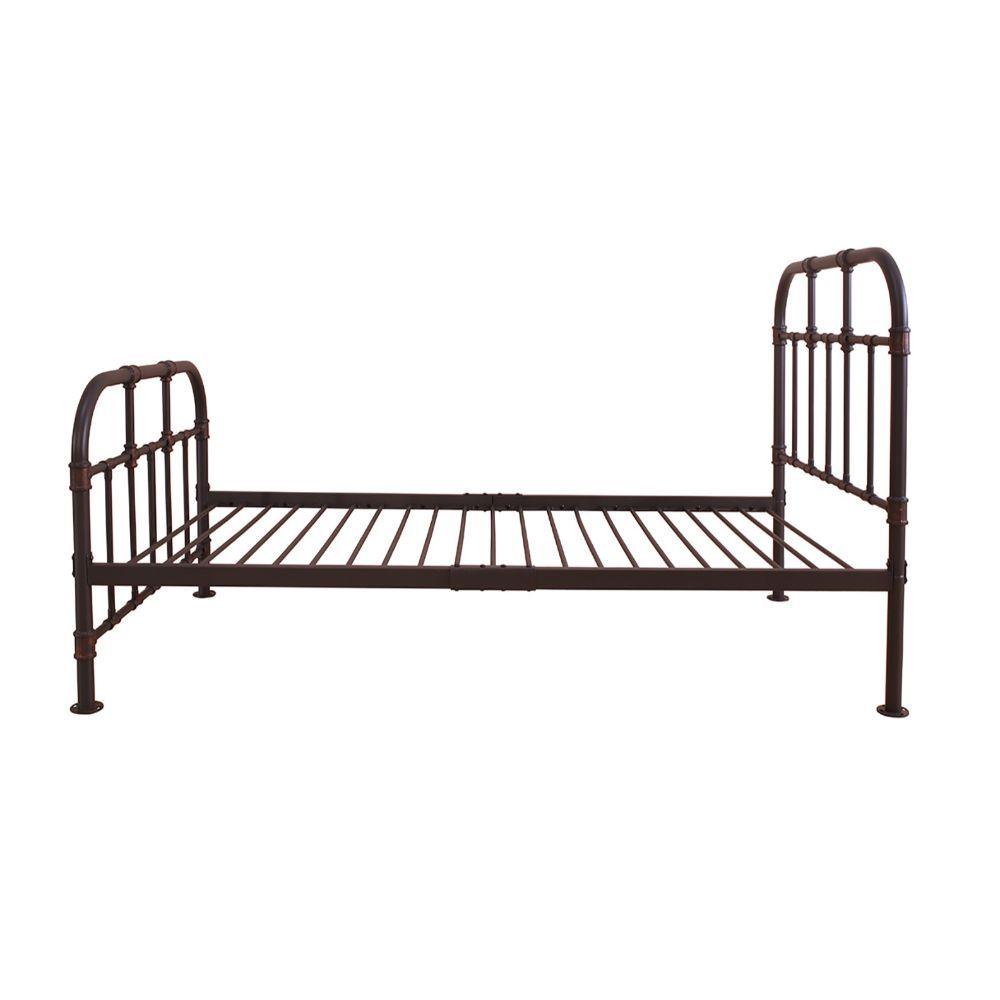 

    
Acme Furniture Nicipolis Twin bed Grayish Brown 30730T
