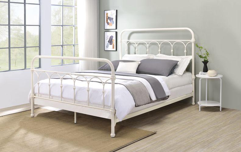 

    
Vintage White Metal Full Bed by Acme Citron BD00131F
