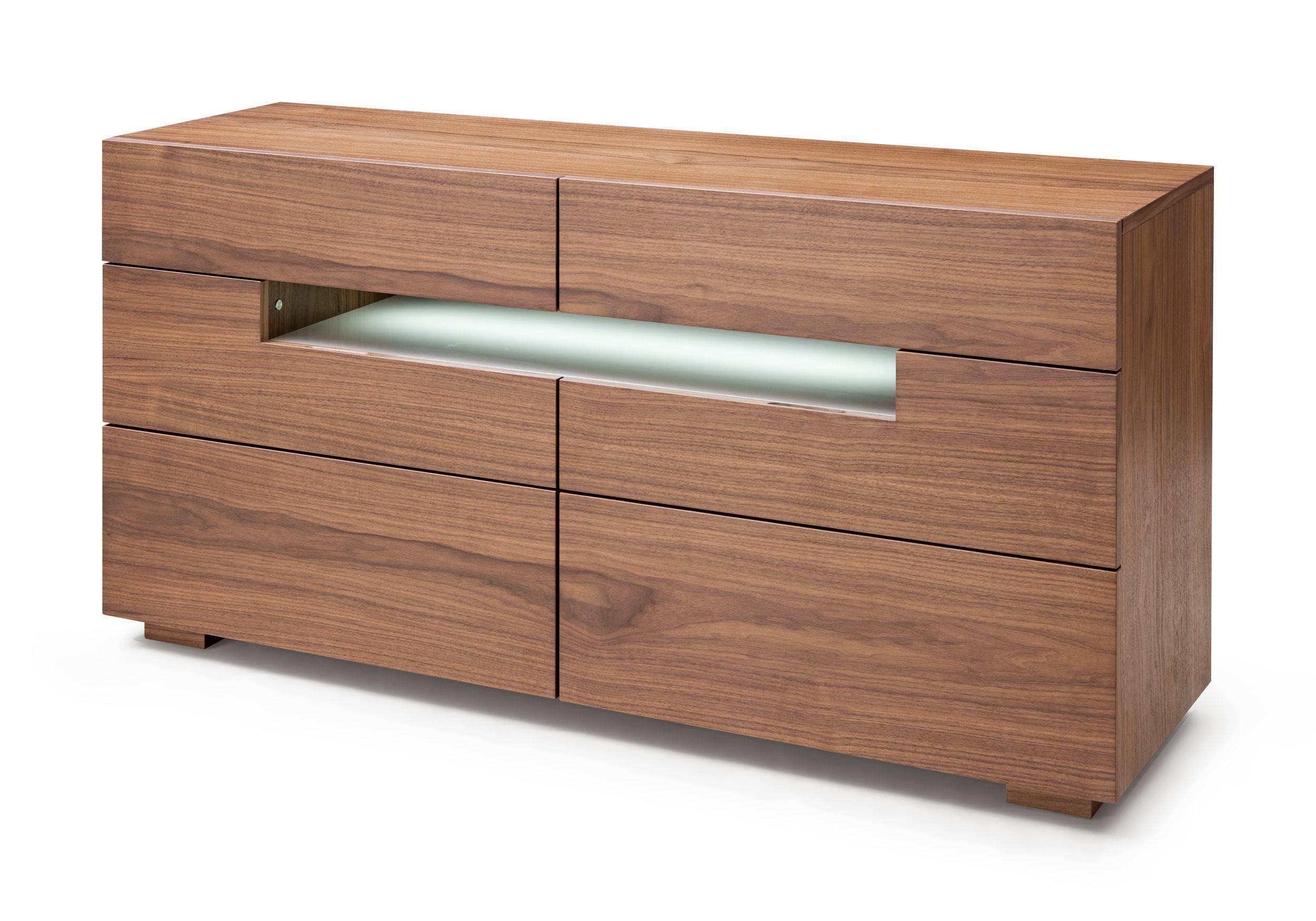 

    
Walnut 6 Drawers Dresser w/LED Light Modrest Ceres VIG Contemporary Modern
