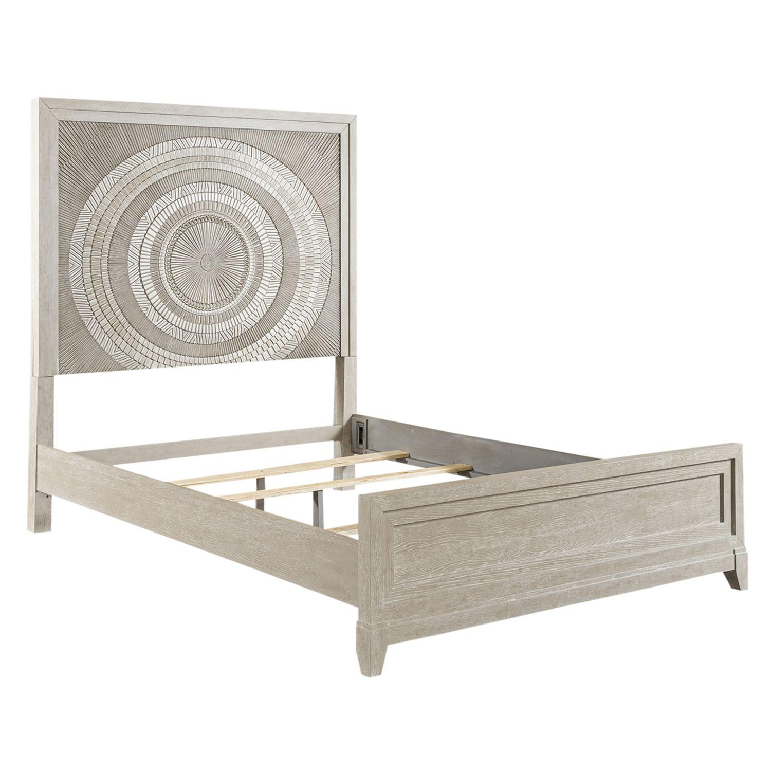 

    
Washed Taupe & Silver Champagne Finish Queen Panel Bed Belmar Liberty Furniture
