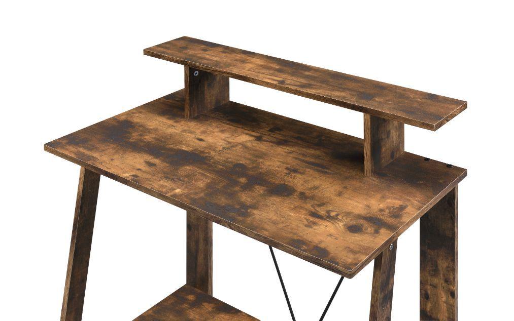

    
Weathered Oak & Black Finish Writing Desk by Acme Furniture 92730 Nypho
