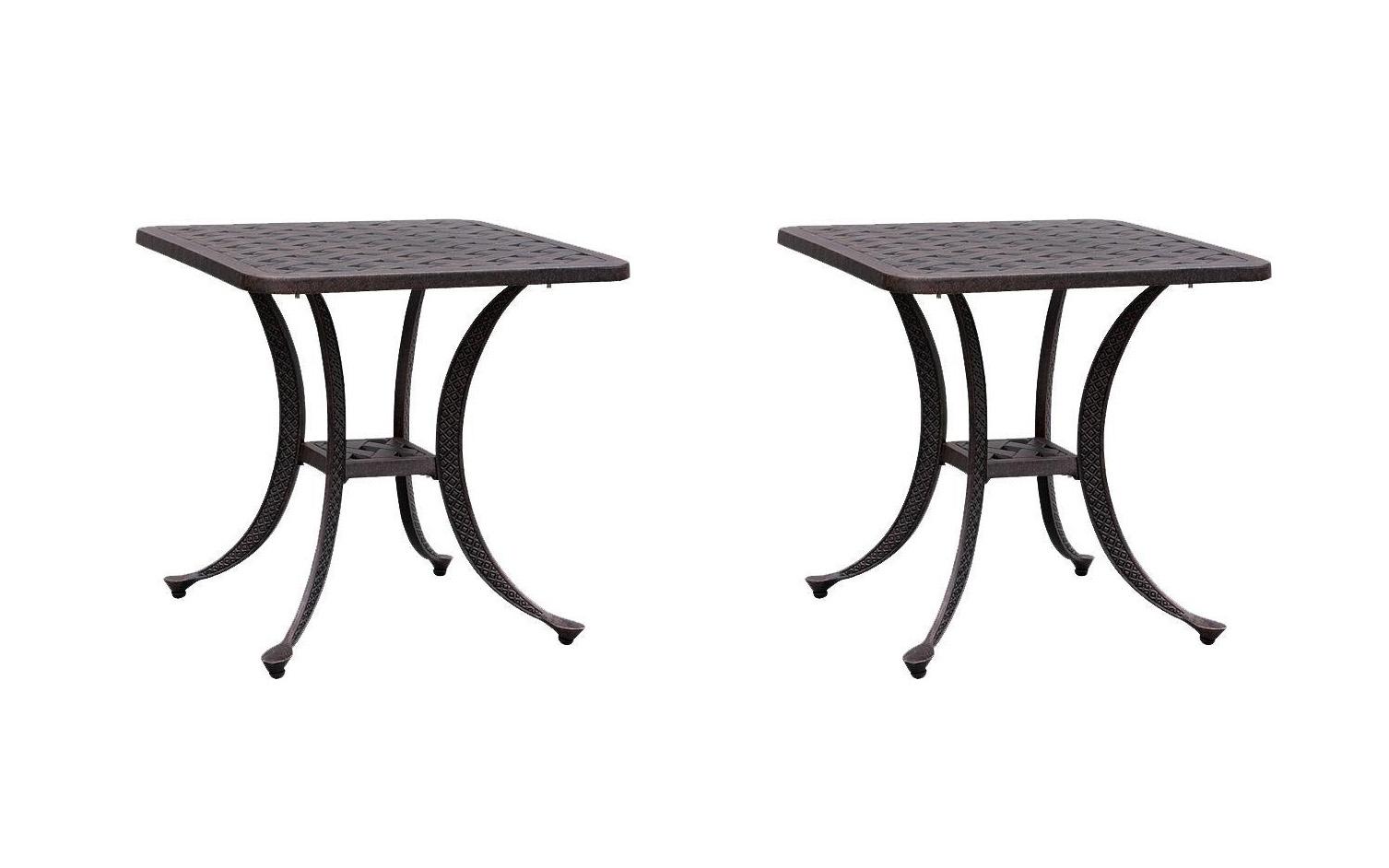 CaliPatio Weave Patio Accent Table