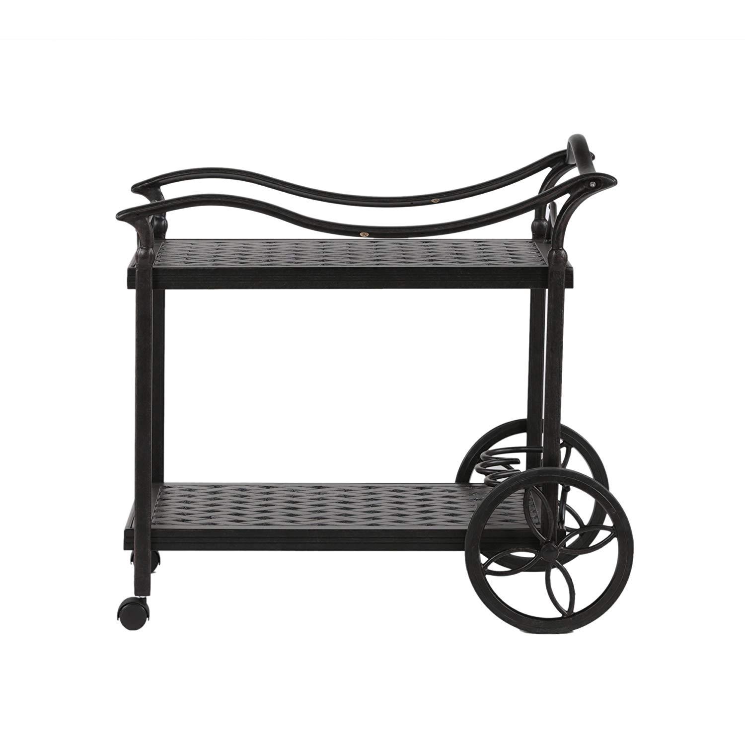 

    
Weave Cast Aluminum Outdoor Tea Cart Weave by CaliPatio
