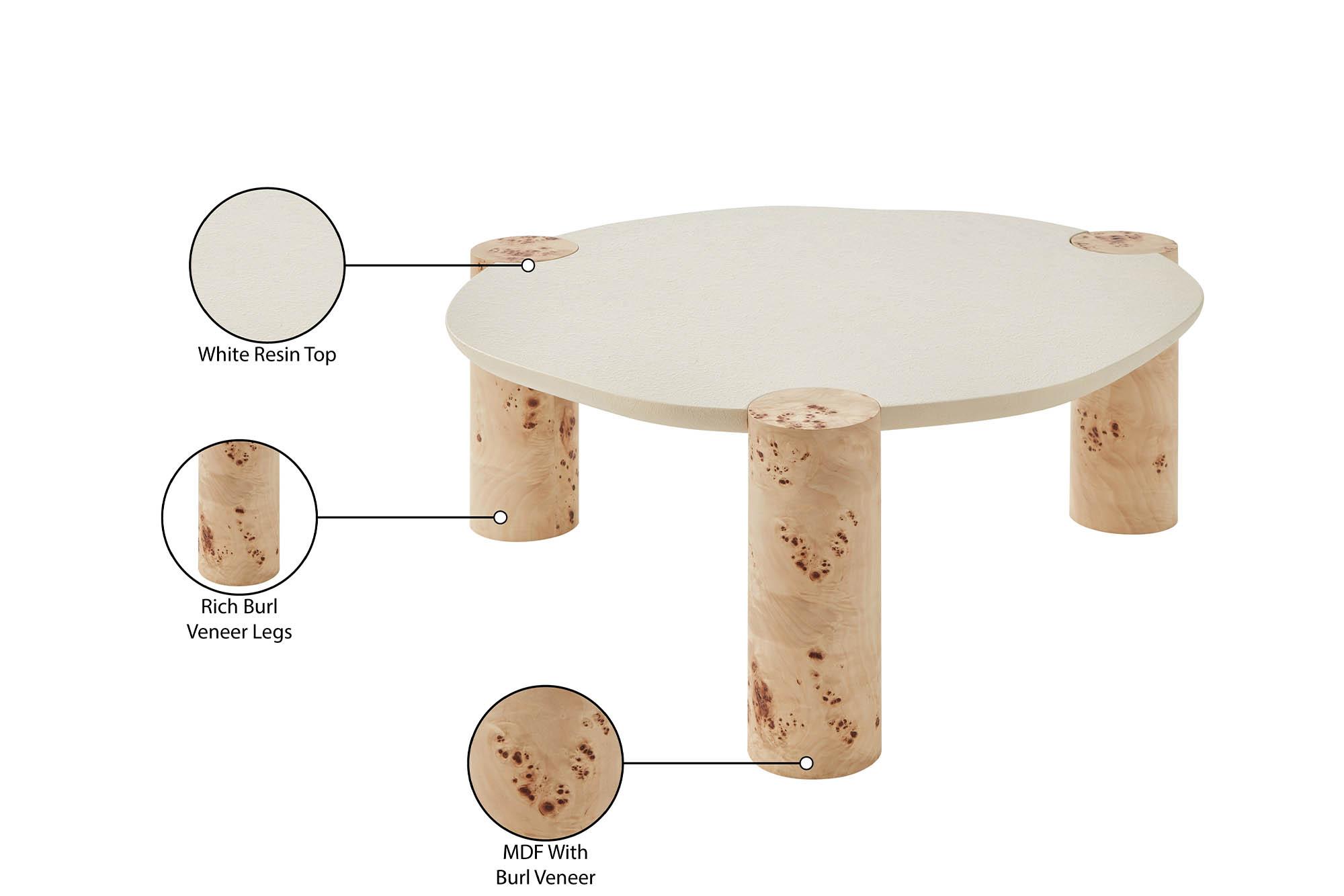 

        
Meridian Furniture THOR 99037-CT Coffee Table White/Beige  094308309842
