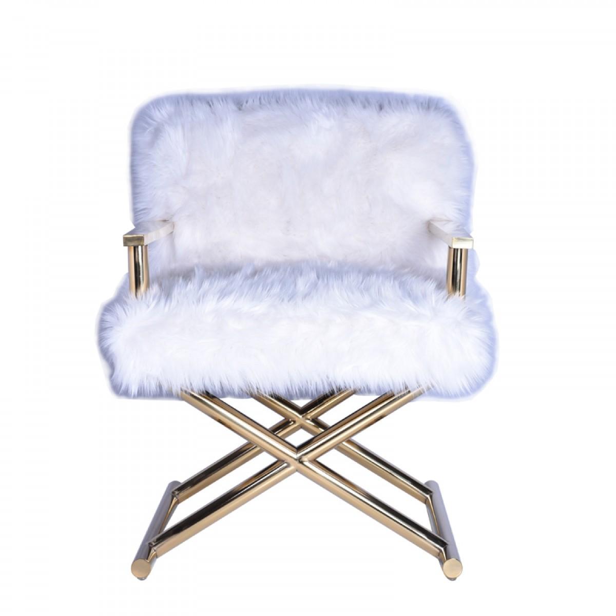 

    
VIG Furniture Modrest Corley Accent Chair White/Gold VGRH-RHS-AC-401-WHT
