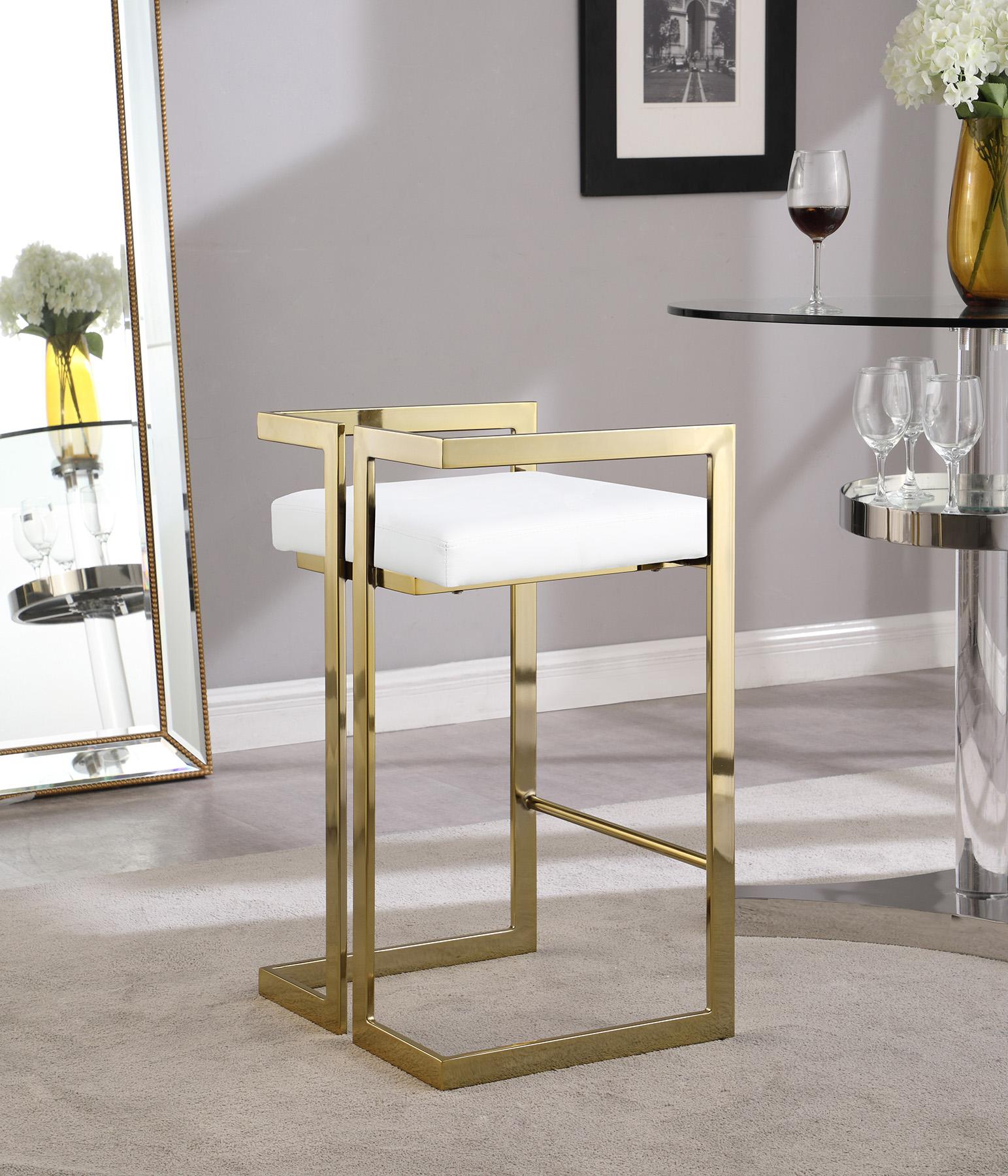 

    
Meridian Furniture EZRA 913White-C Counter Stool Set White/Gold 913White-C-Set-2
