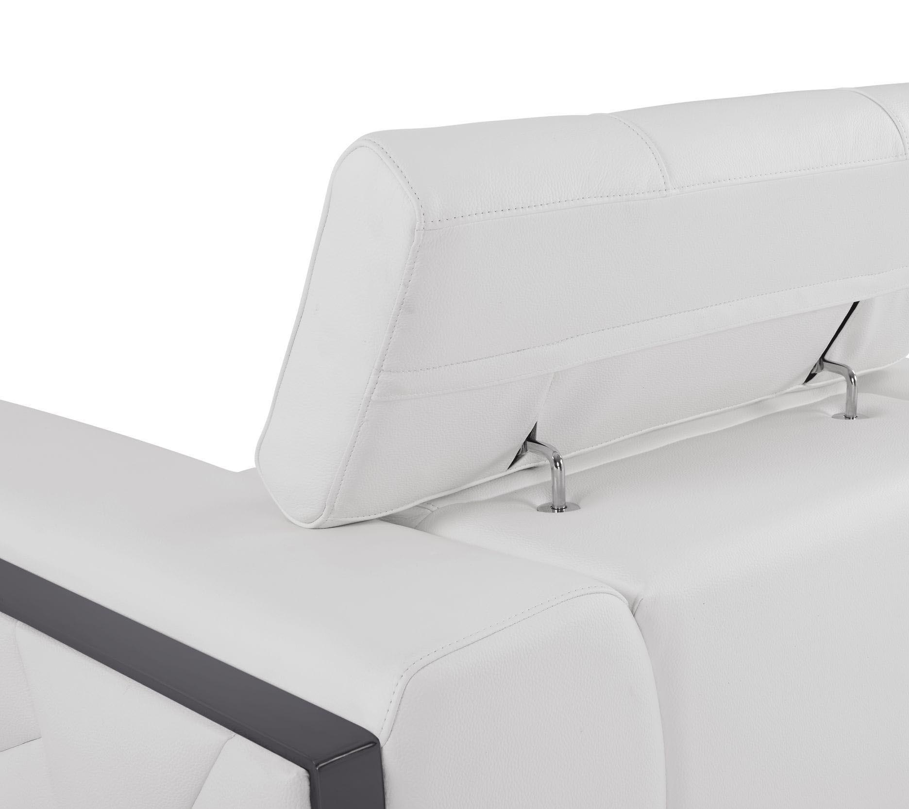 

    
903-WHITE-S White Genuine Italian Leather Sofa Modern Global United 903
