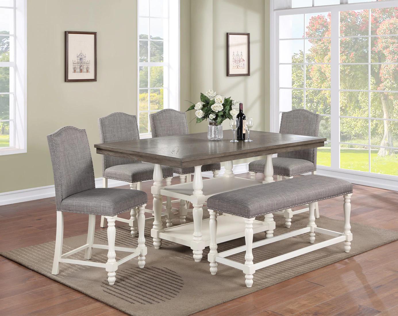 

                    
Crown Mark Langley Counter Height Table White and Gray  Purchase 

