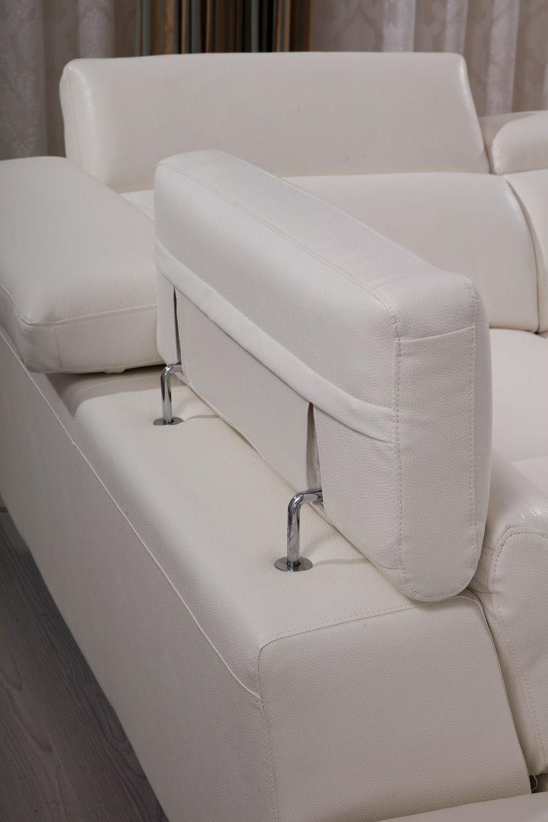 

                    
American Eagle Furniture EK-L525R-W Sectional Sofa White Italian Leather Purchase 
