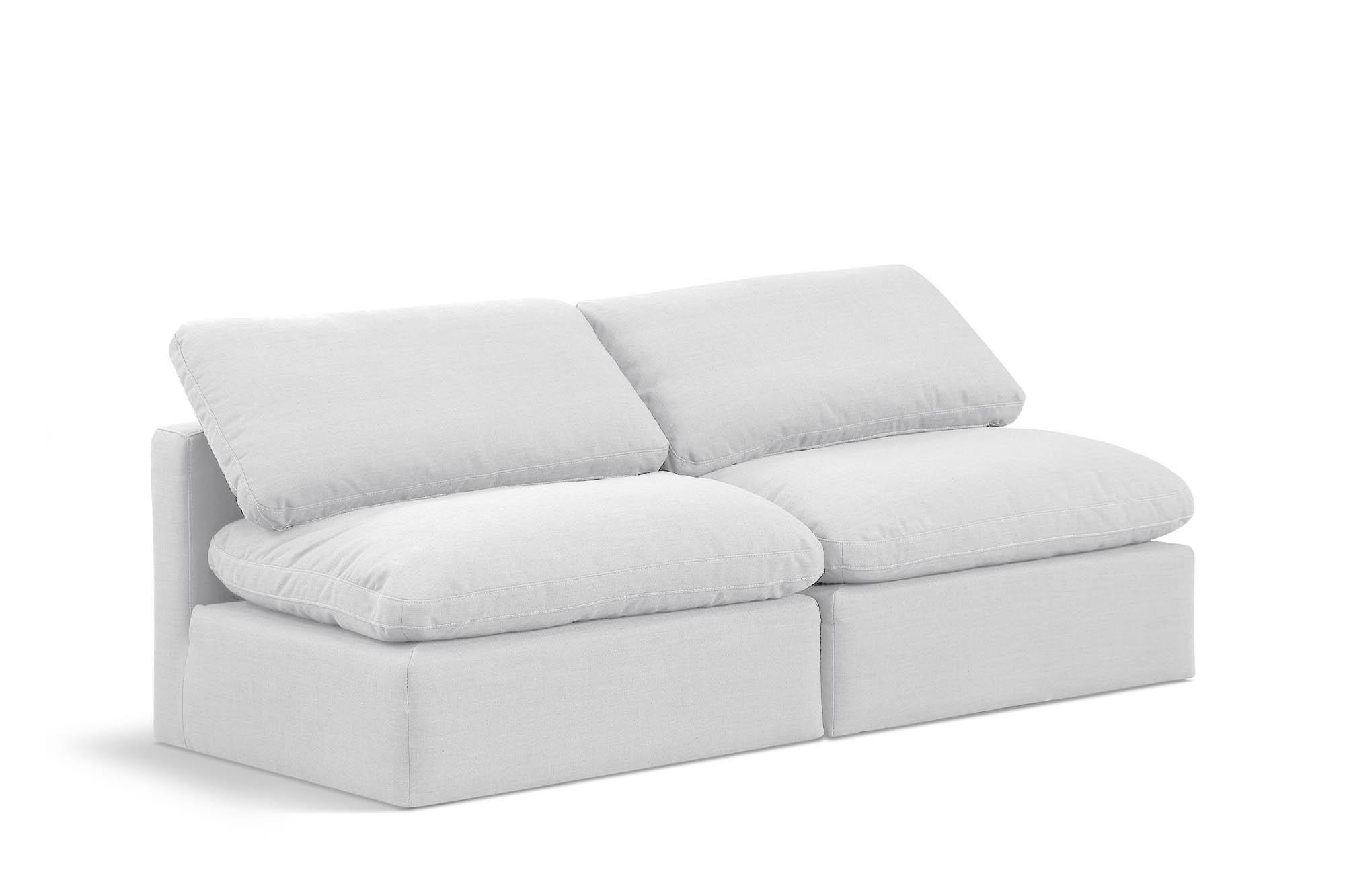 Contemporary, Modern Modular Sofa INDULGE 141White-S2 141White-S2 in White Linen