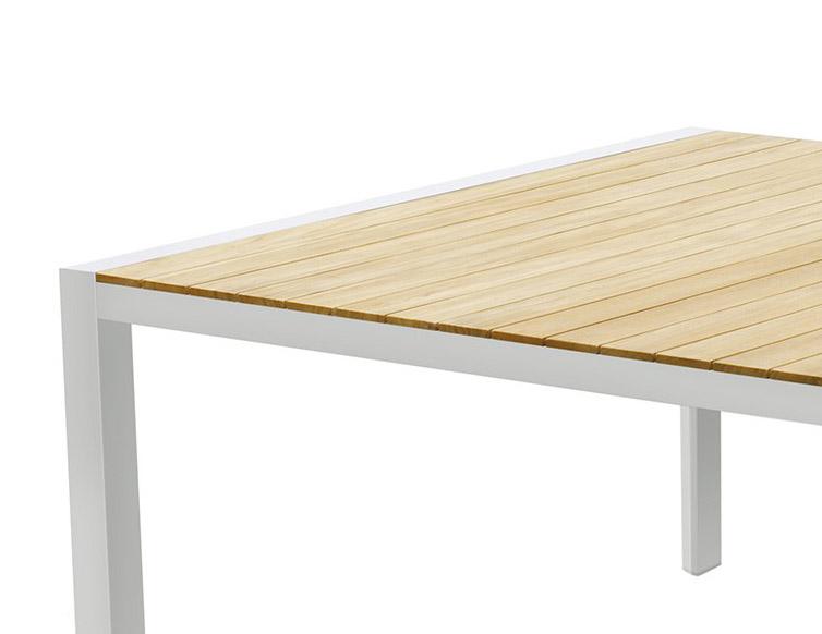 

    
Outdoor Square Dining Table White Teak Wood Top WhiteLine Cannes DT1535S-WHT
