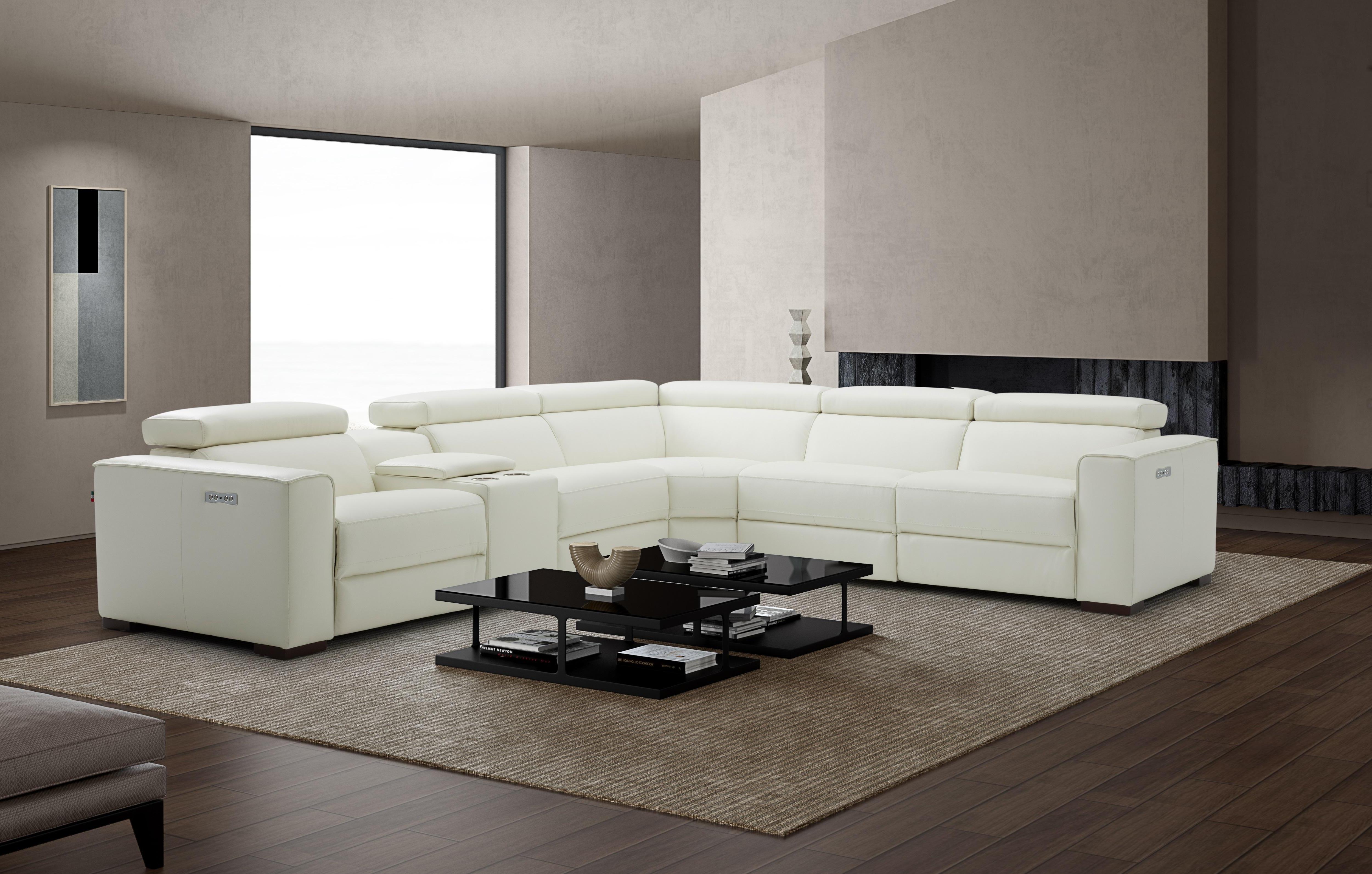 

                    
J&M Furniture Picasso Reclining Sectional White Top grain leather Purchase 
