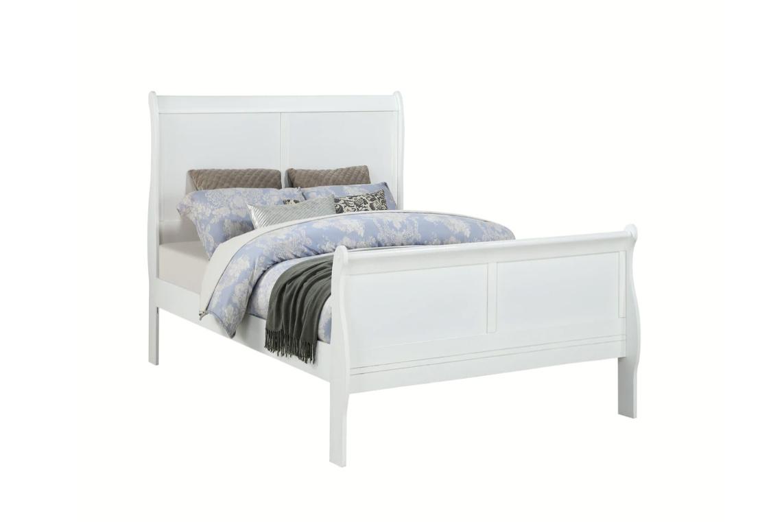 

    
White Panel Bedroom Set by Crown Mark Louis Philip B3650-T-Bed-3pcs
