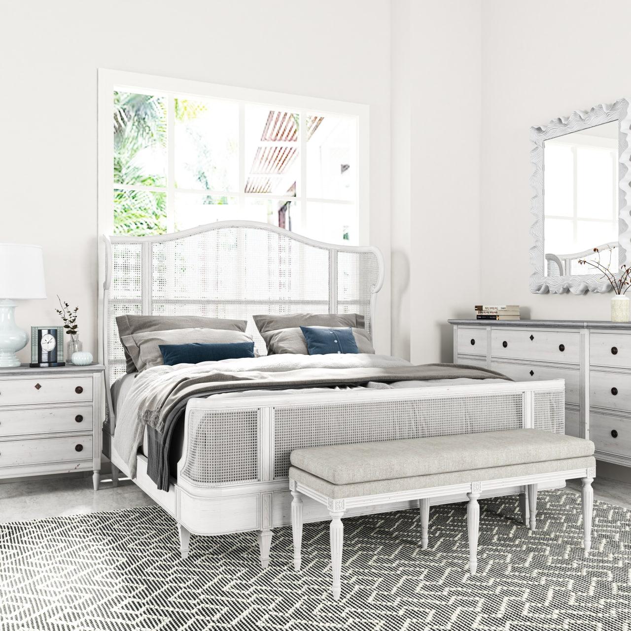 

    
a.r.t. furniture Somerton Panel Bed White 303146-2824
