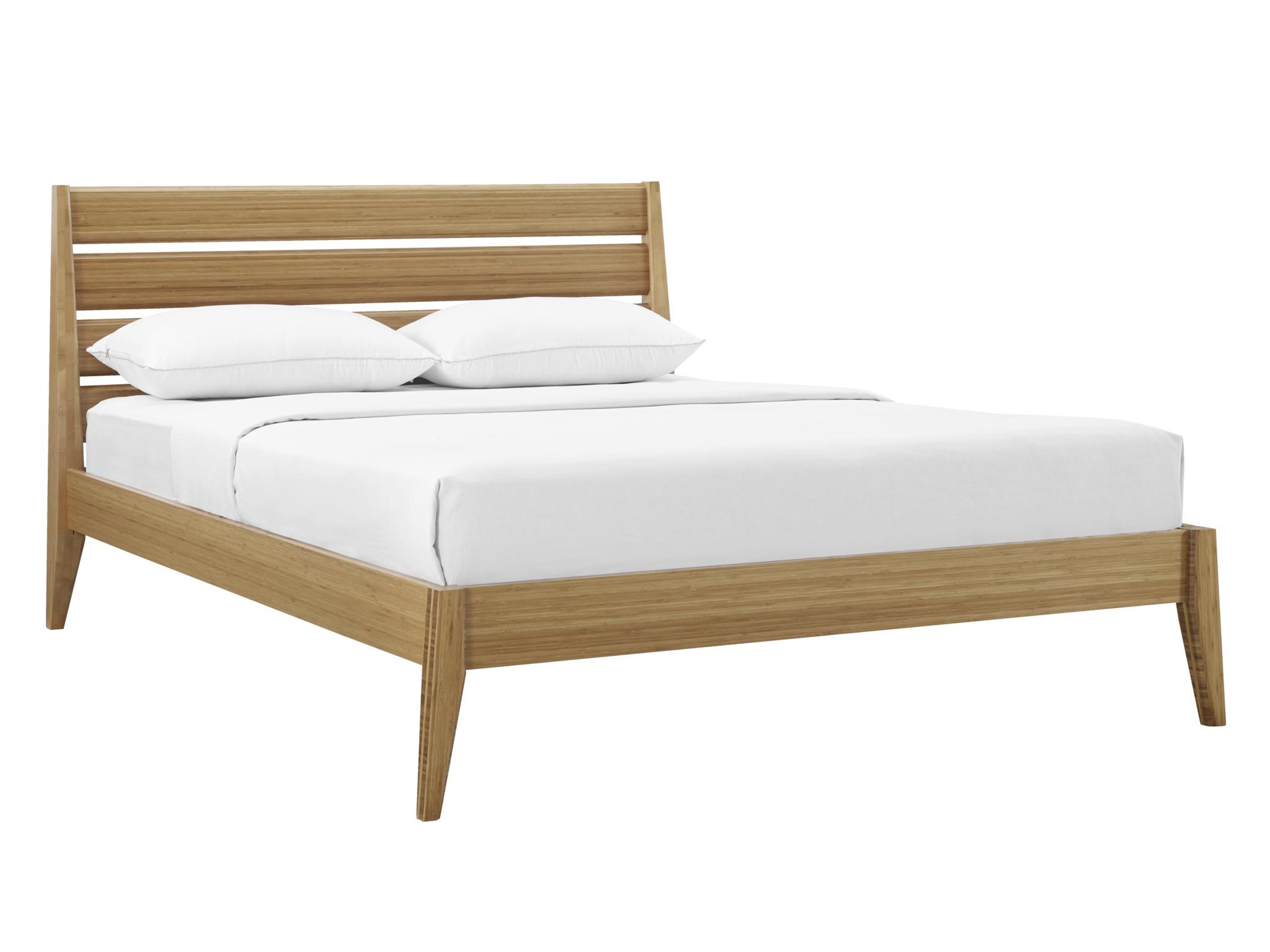 Queen Platform Bed Caramelized Bamboo Modern Sienna by Greenington ...