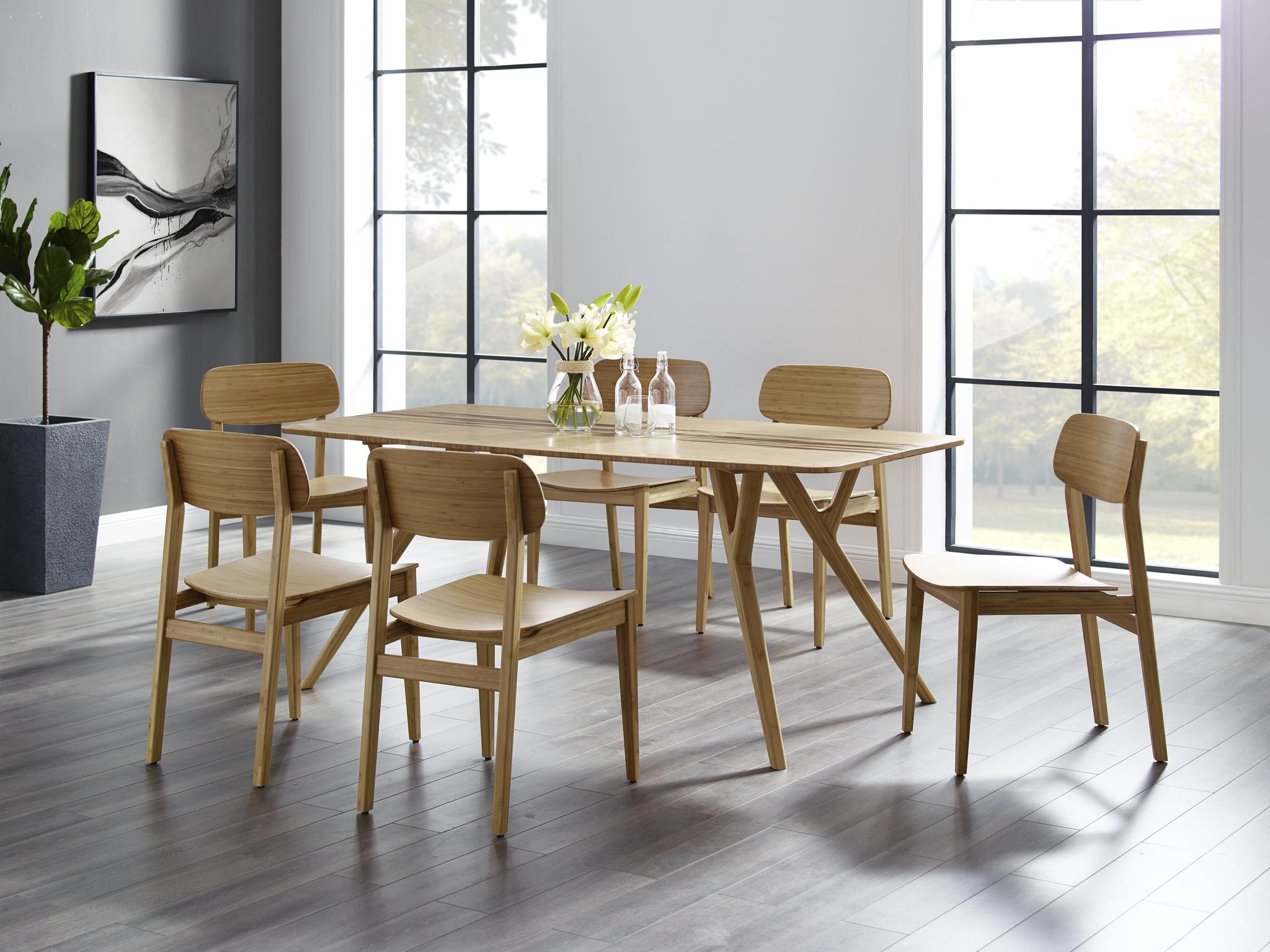 bamboo dining room table
