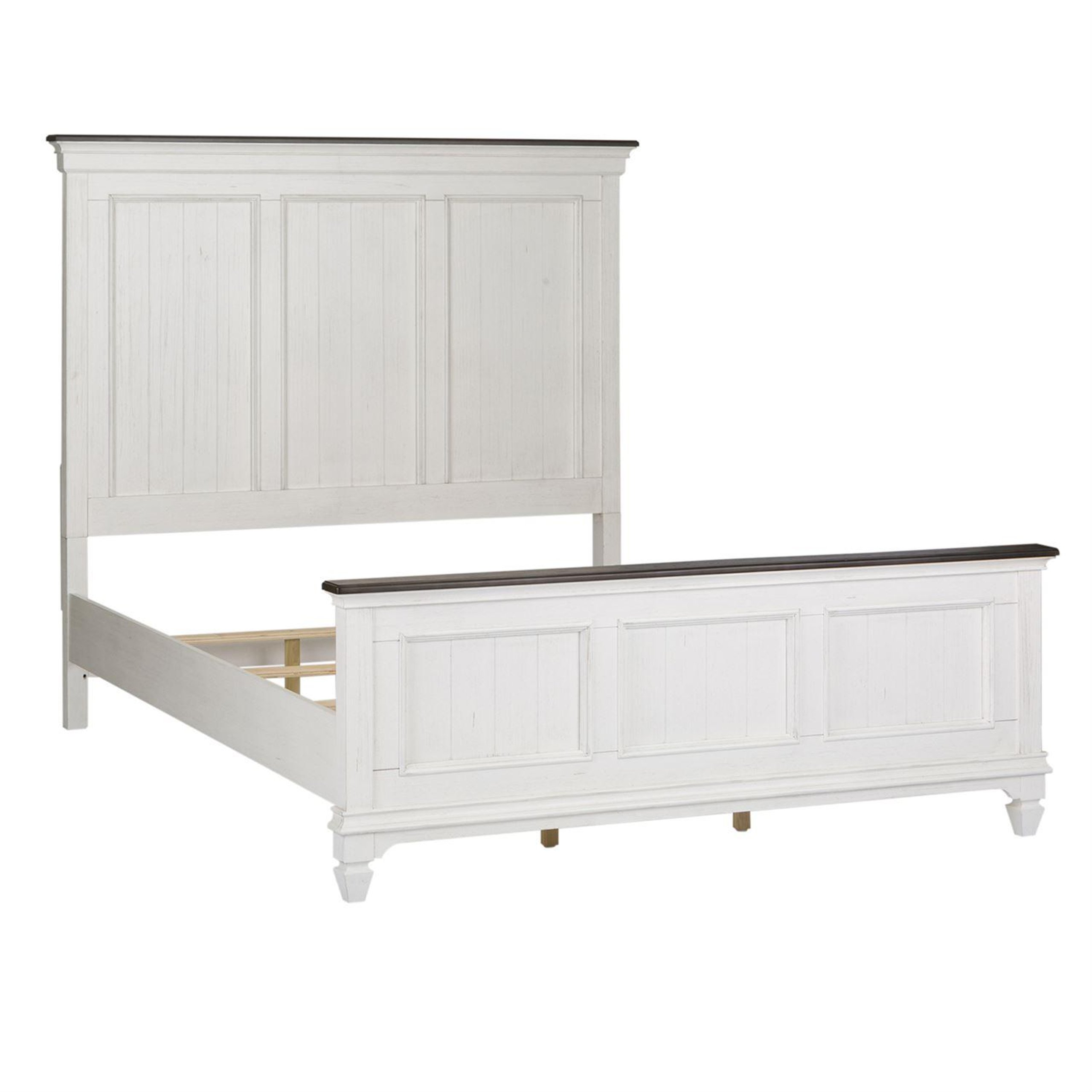Cottage White Wood Queen Panel Bed Allyson Park 417 Br Liberty Furniture Buy Online On Ny