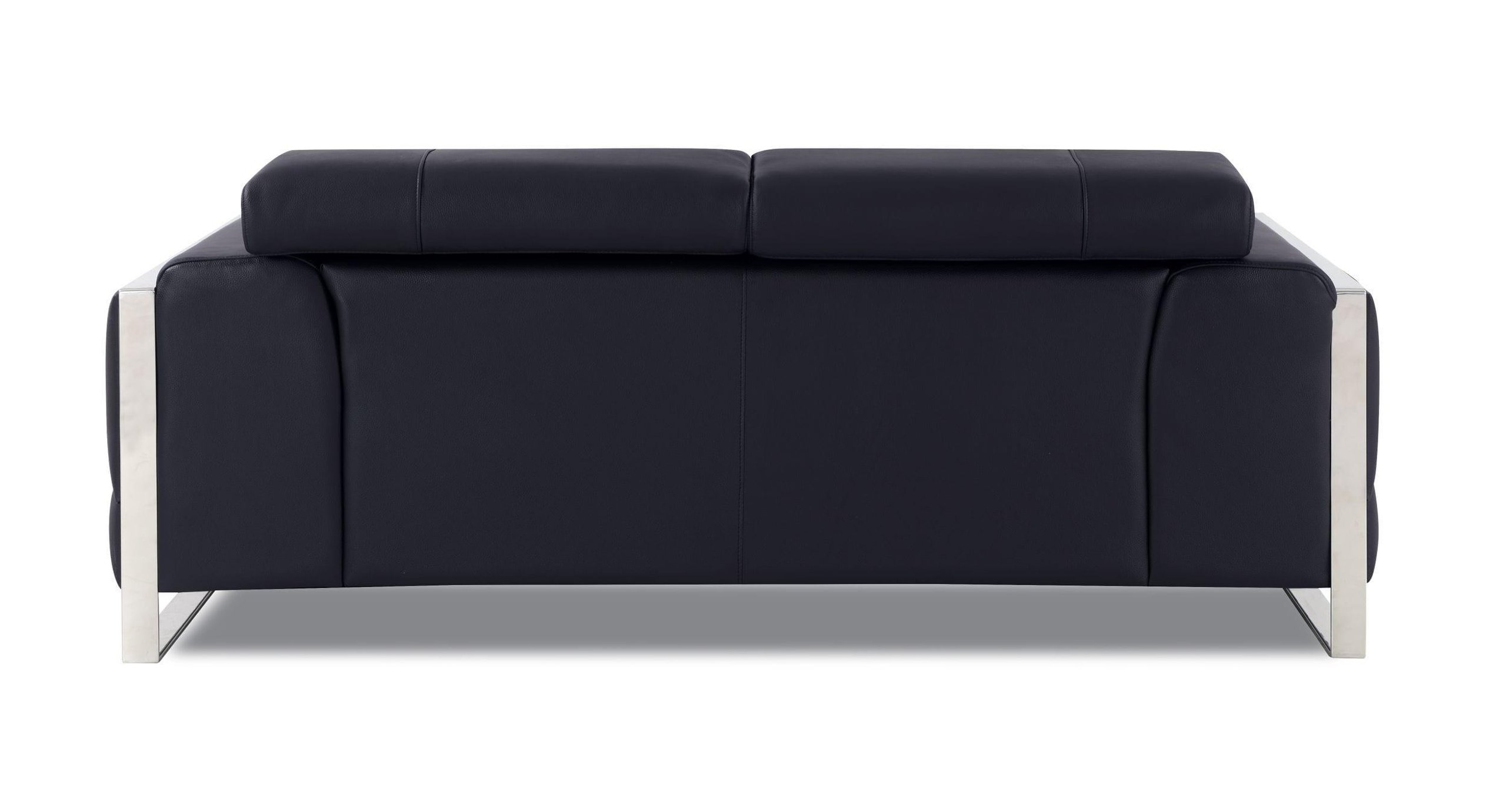 Light Blue Genuine Italian Leather Sofa Modern Global United 903