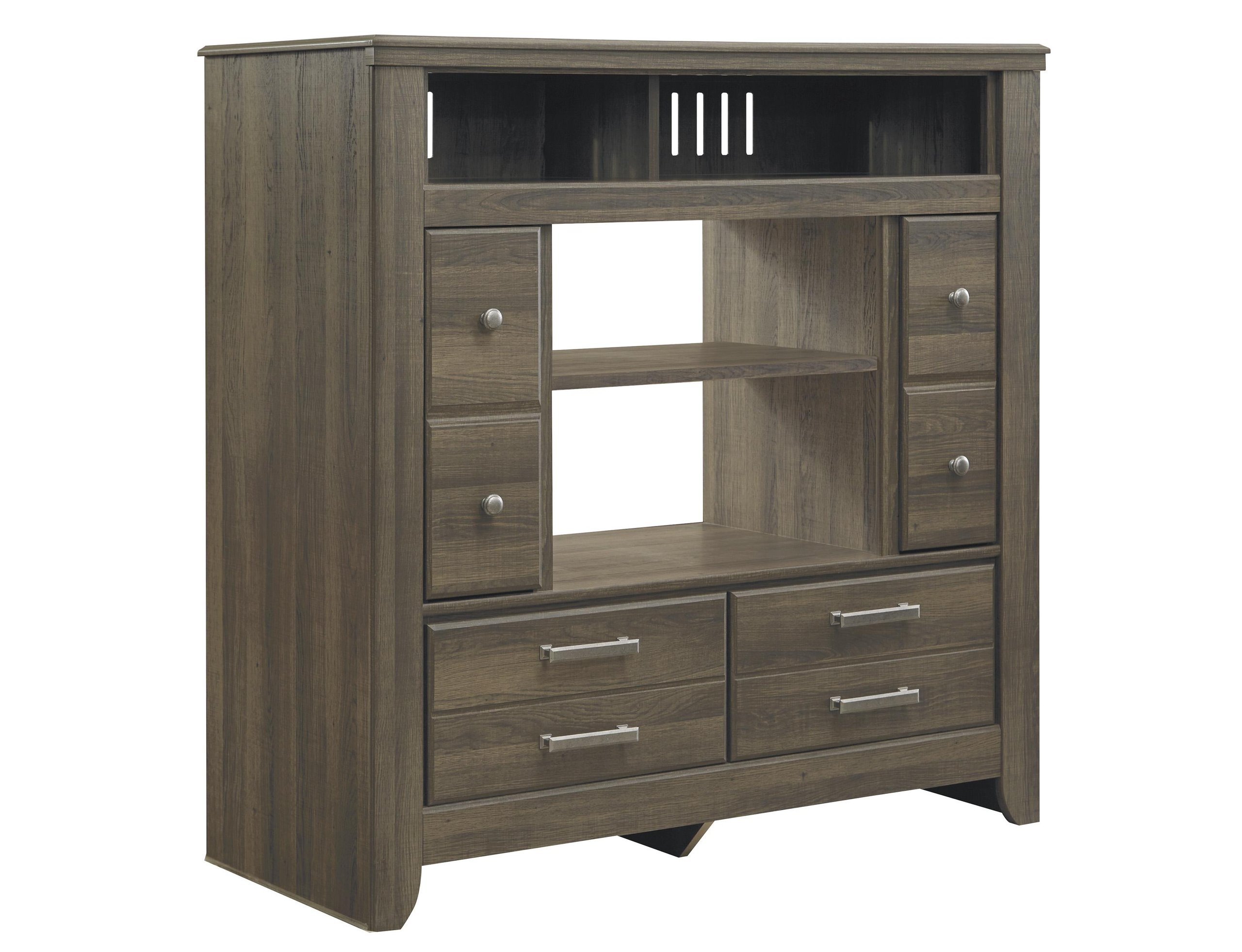 Ashley Juararo B251 Queen Size Panel Bedroom Set 6pcs In Dark Brown Buy Online On Ny Furniture 8406