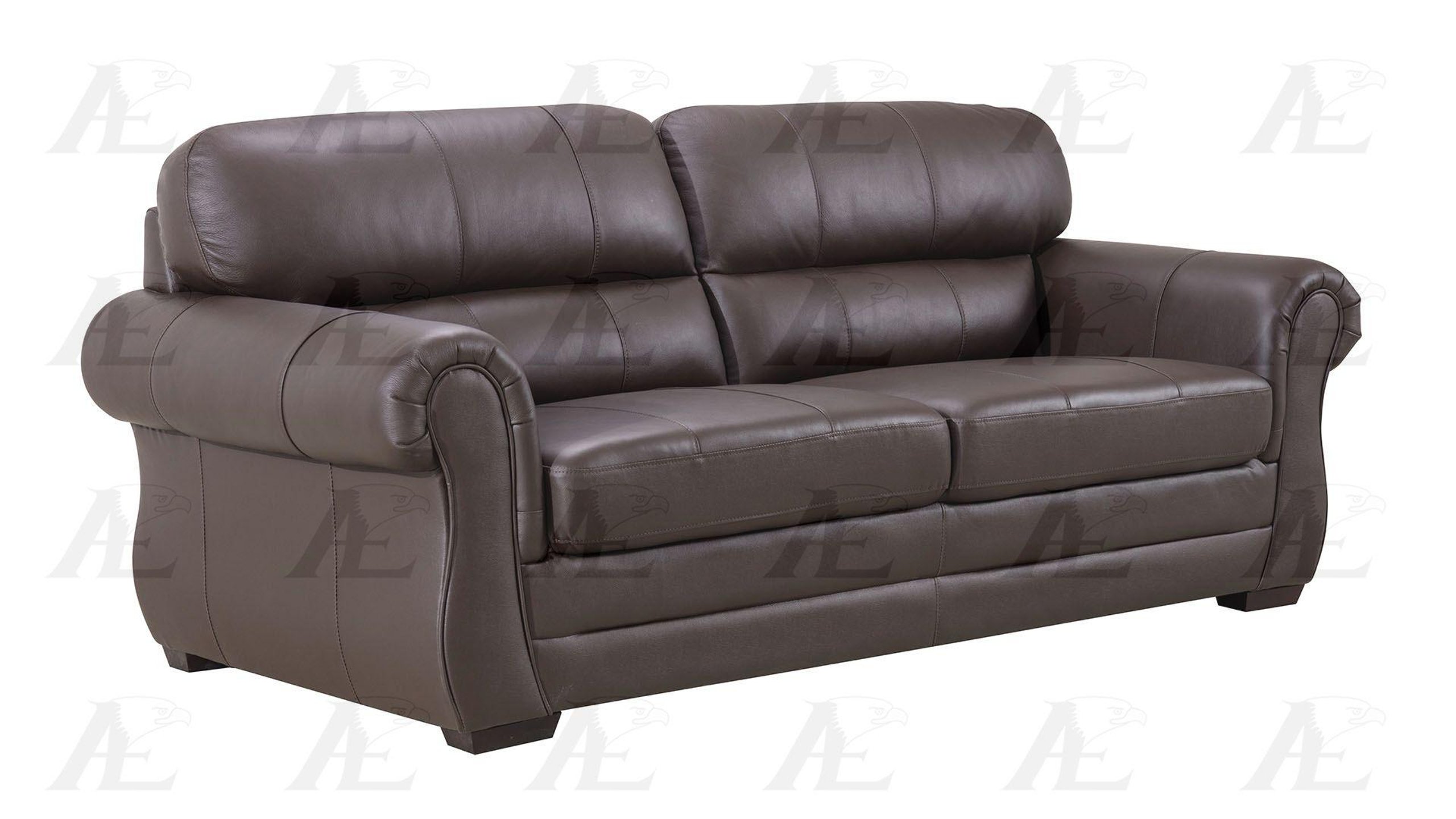 American Eagle Furniture EK512-DB Dark Brown Sofa and Loveseat Set ...